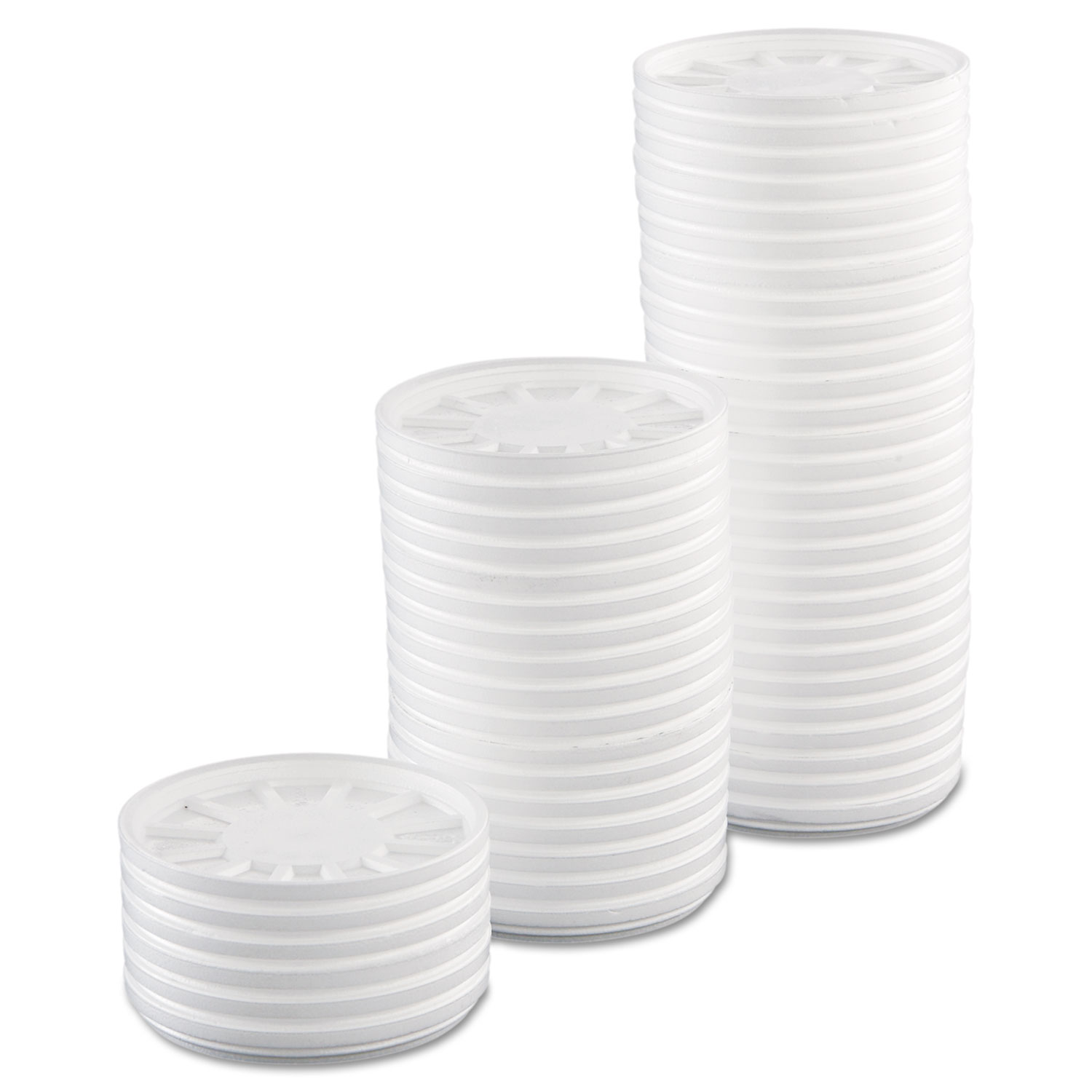 Vented Foam Lids, Fits 6-32oz Cups, White, 500/Carton