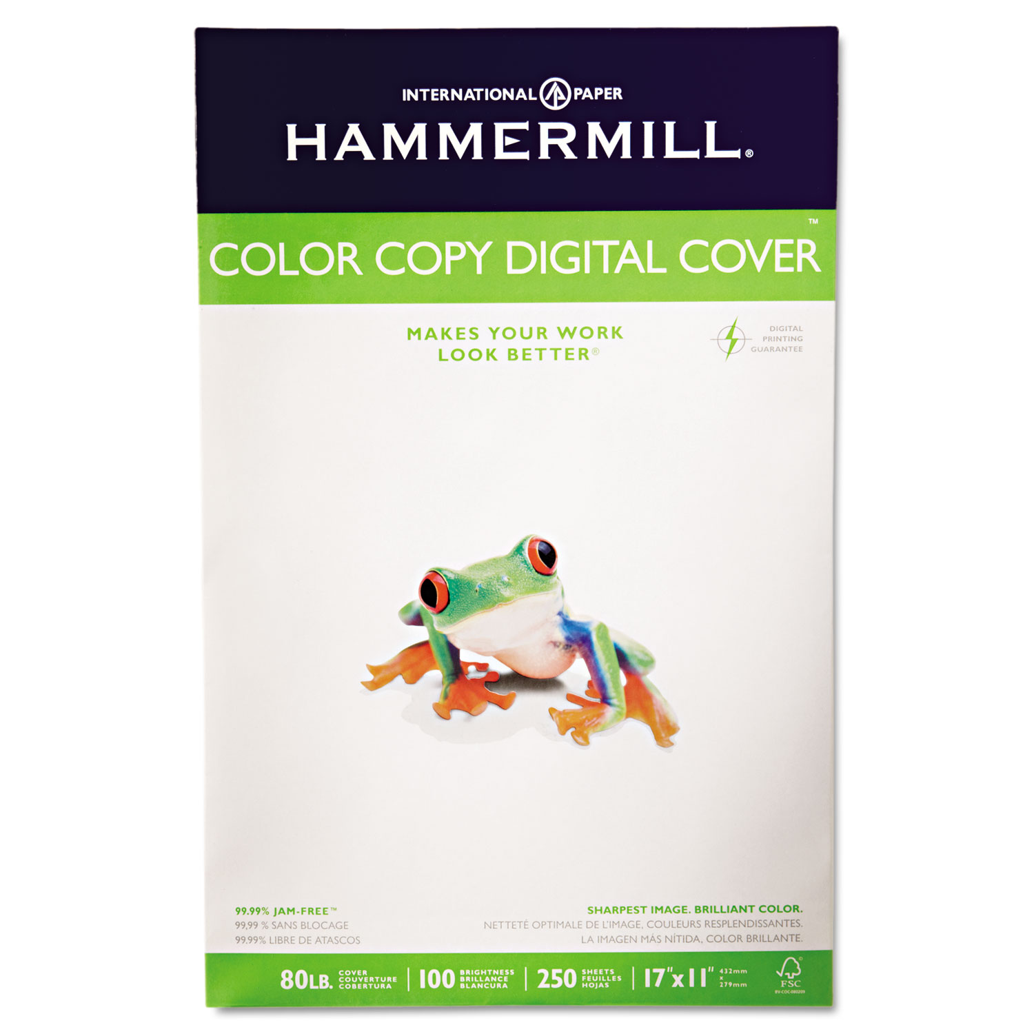 Copier Digital Cover Stock, 80 lbs., 17 x 11, Photo White, 250 Sheets