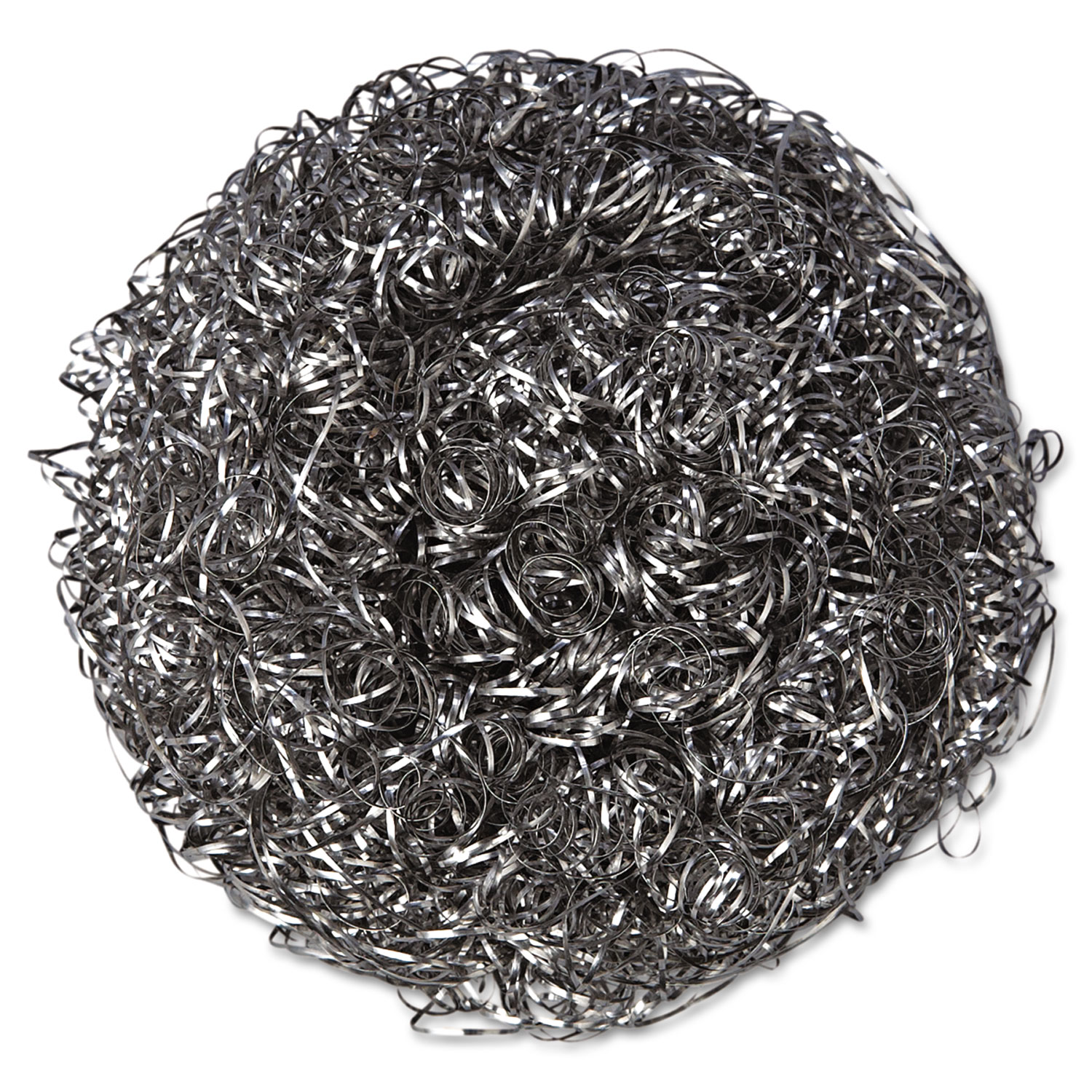  Kurly Kate 6375650 Stainless Steel Scrubbers, Large, Steel Gray, 12 Scrubbers/Bag, 6 Bags/Carton (PUX756) 