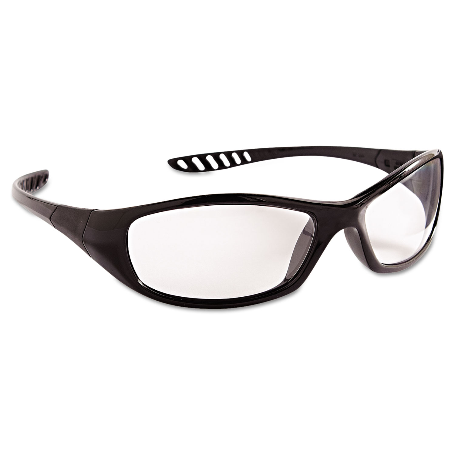 KleenGuard 28615 V40 HellRaiser Safety Glasses, Black Frame, Clear Anti-Fog Lens (KCC28615) 