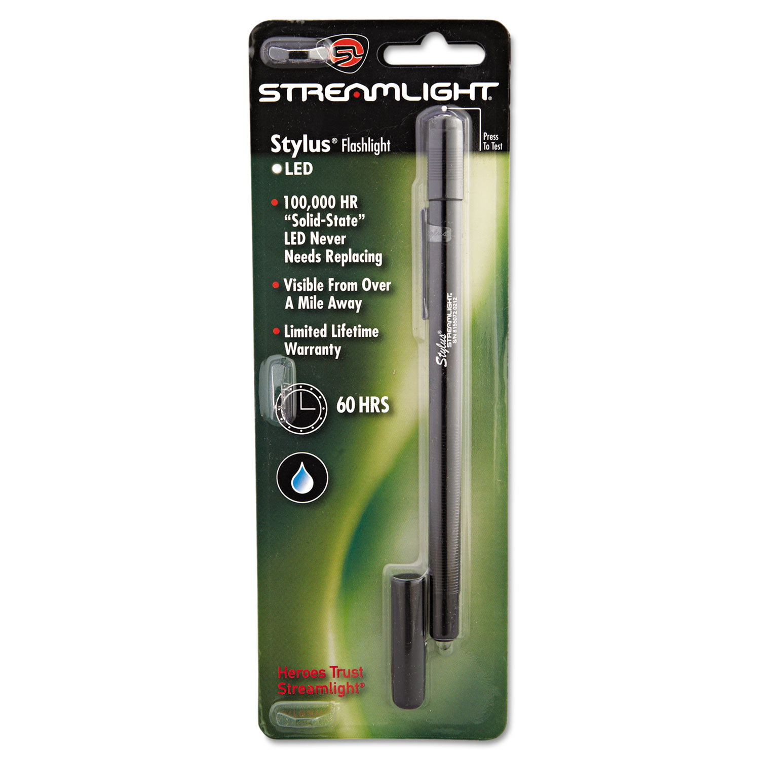 Stylus LED Pen Light, 3AAAA (Sold Separately), Black