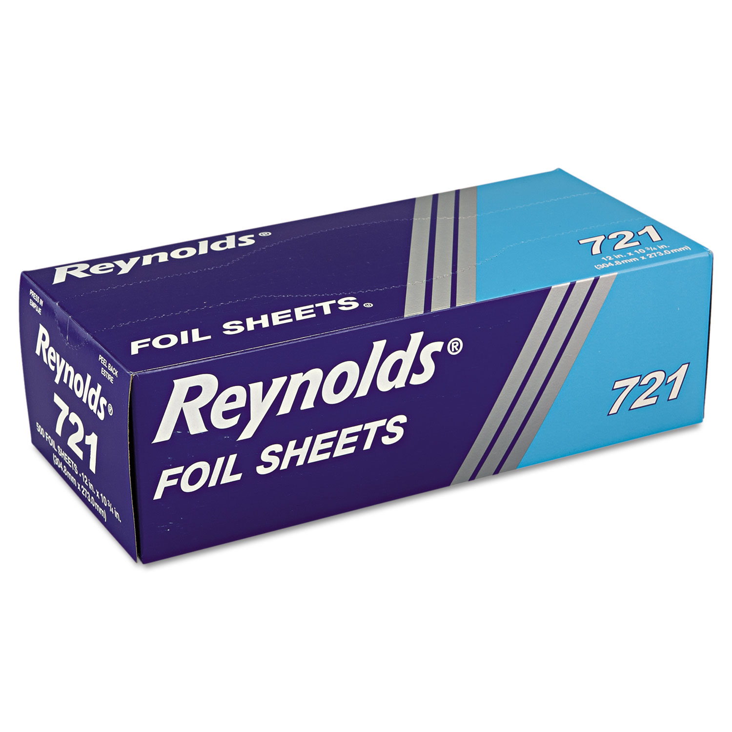Interfolded Aluminum Foil Sheets, 12 x 10.75, Silver, 500/Box, 6