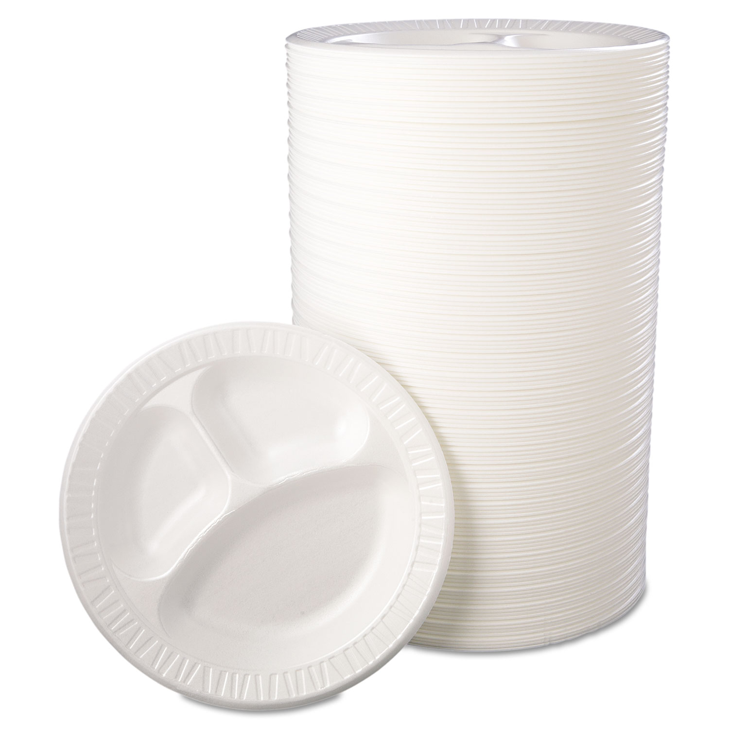 Darnel Round Foam Plate - 10 1/4 x 1, White