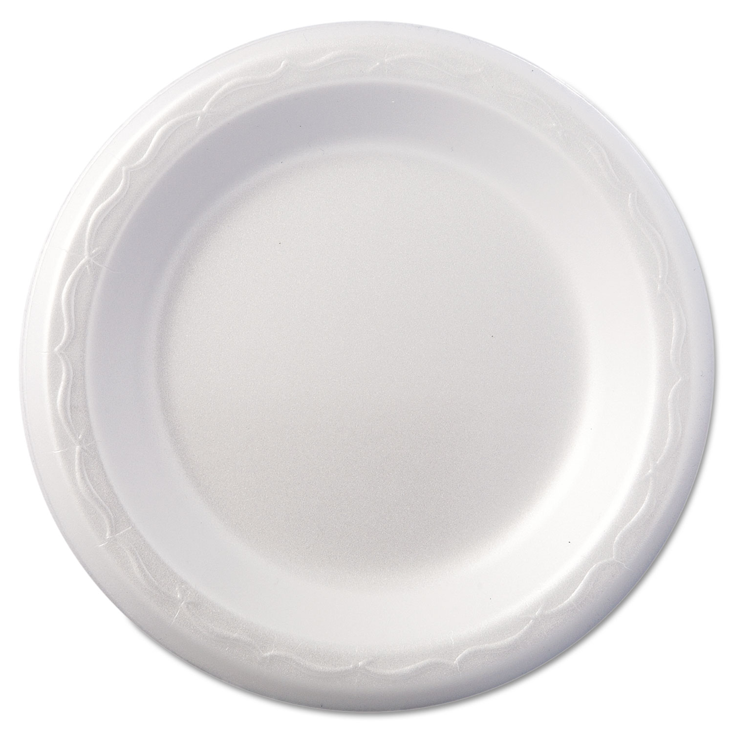  Genpak 80600--- Foam Dinnerware, Plate, 6 dia, White, 125/Pack, 8 Packs/Carton (GNP80600) 