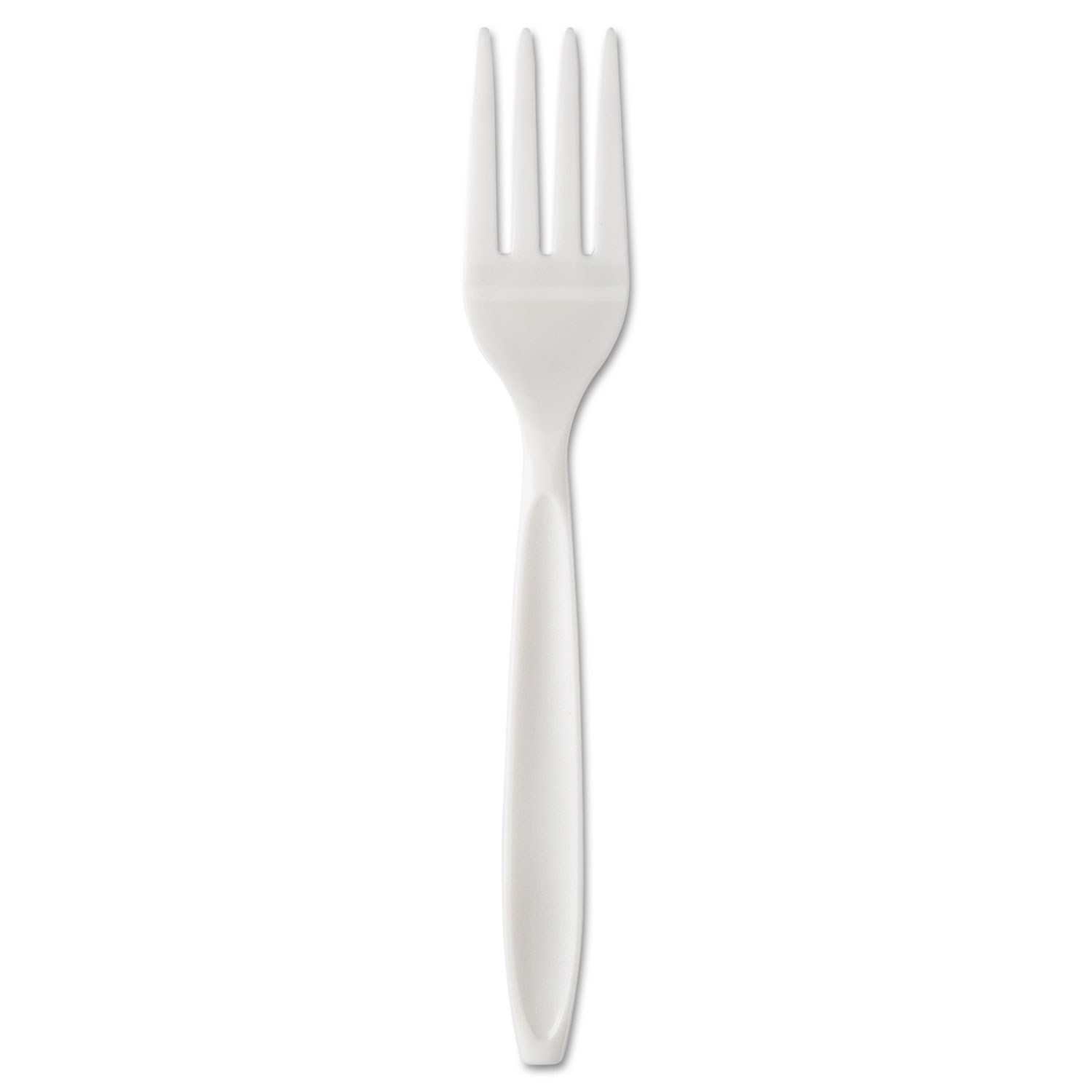  Dart RSW1-0007 Individually WraPolypropyleneed Reliance Medium Heavy Weight Cutlery, Fork, White, 1000/CT (SCCRSW1) 