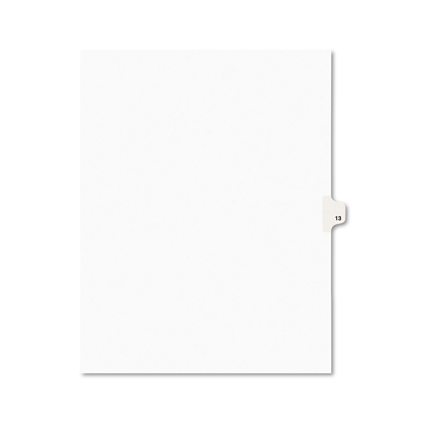  Avery 11923 Preprinted Legal Exhibit Side Tab Index Dividers, Avery Style, 10-Tab, 13, 11 x 8.5, White, 25/Pack (AVE11923) 