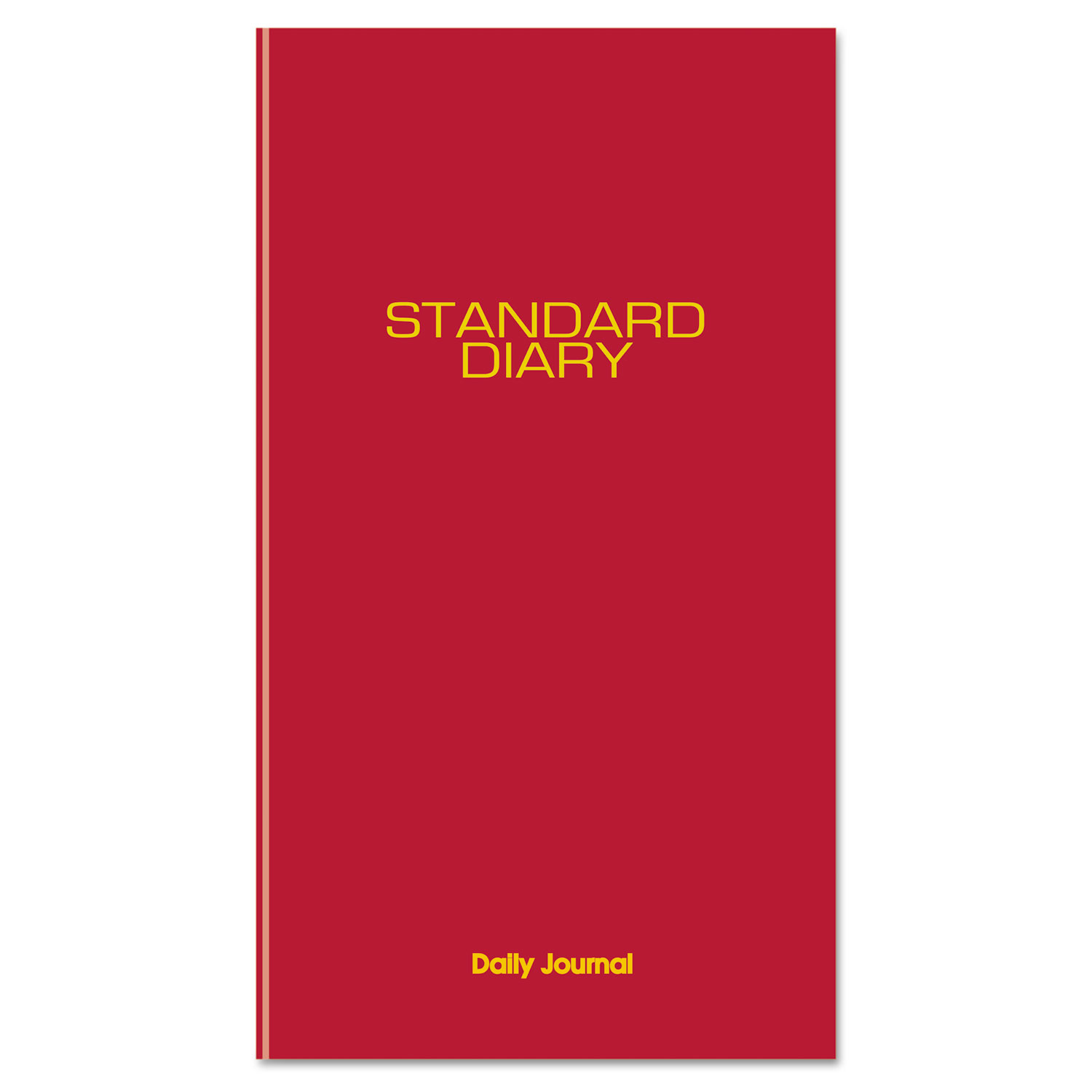 Standard Diary Recycled Daily Journal, Red, 7 11/16 x 12 1/8, 2018