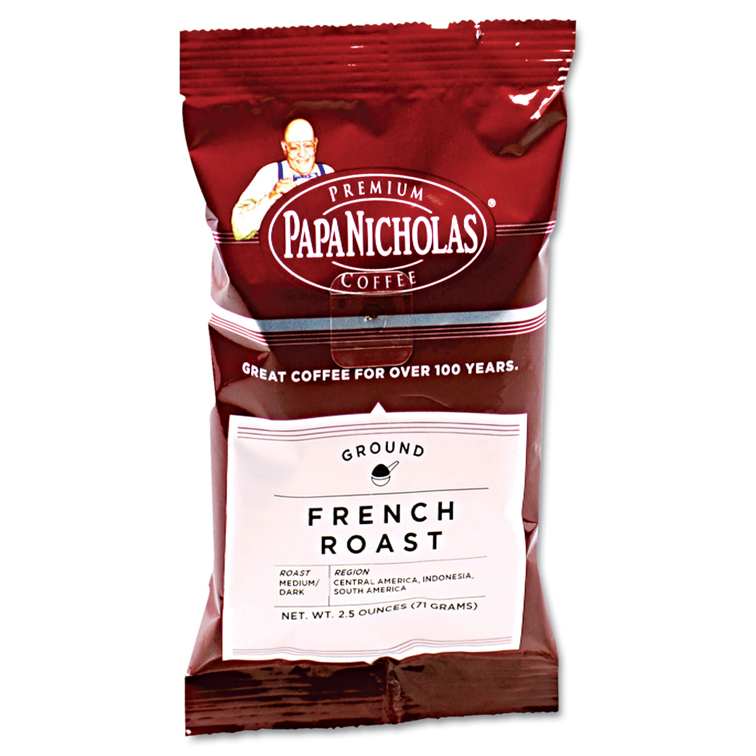  PapaNicholas Coffee 25183 Premium Coffee, French Roast, 18/Carton (PCO25183) 