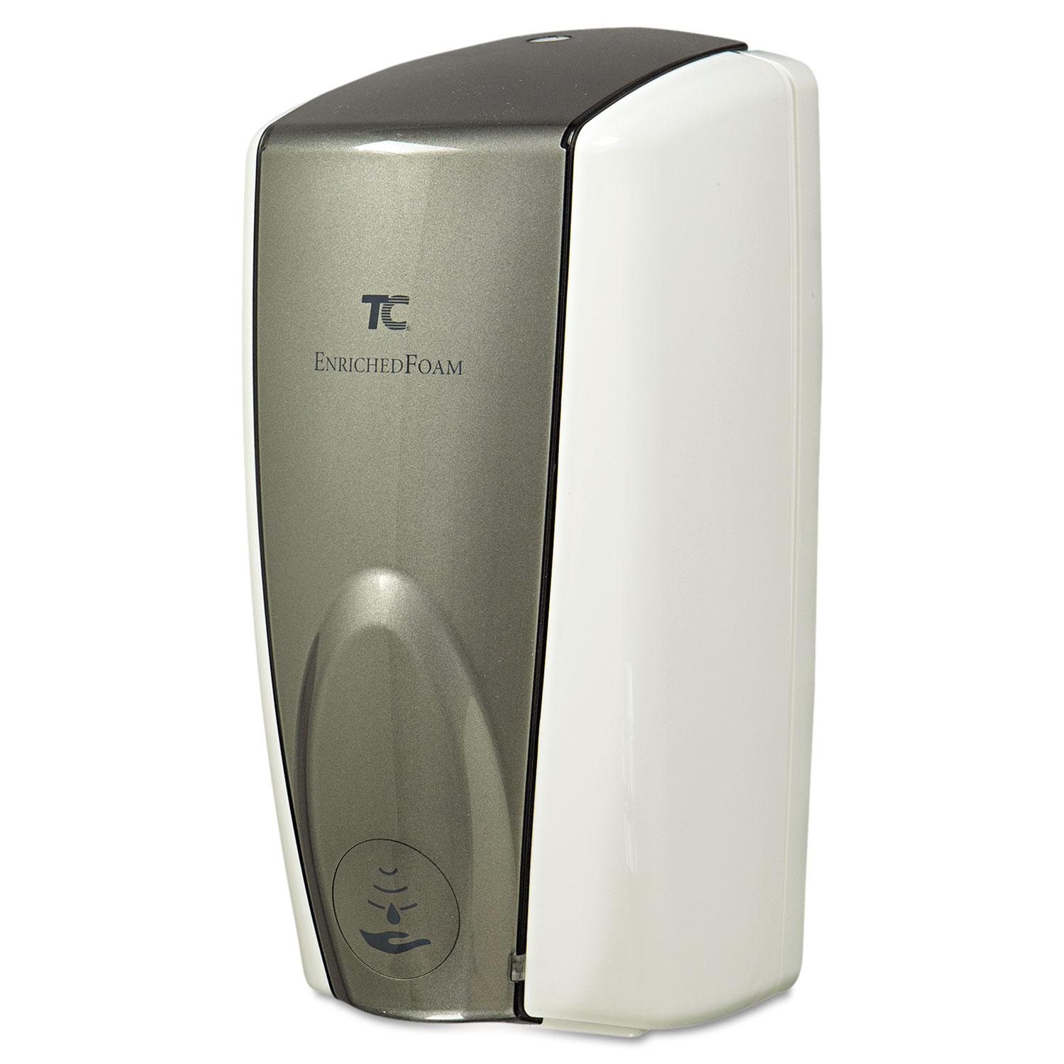  Rubbermaid Commercial FG750140 AutoFoam Touch-Free Dispenser, 1100 mL, 5.2 x 5.25 x 10.9, White/Gray Pearl (RCP750140) 