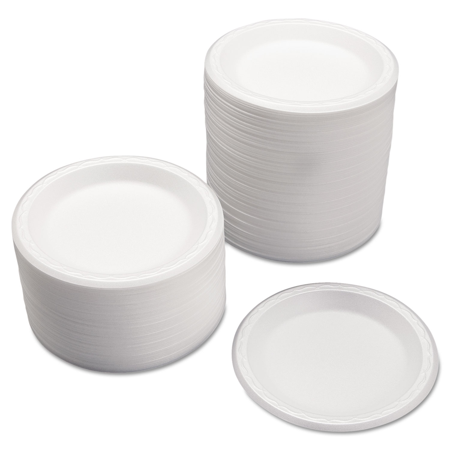  Genpak 80700--- Celebrity Foam Plates, 7 Inches, White, Round, 125/Pack (GNP80700) 