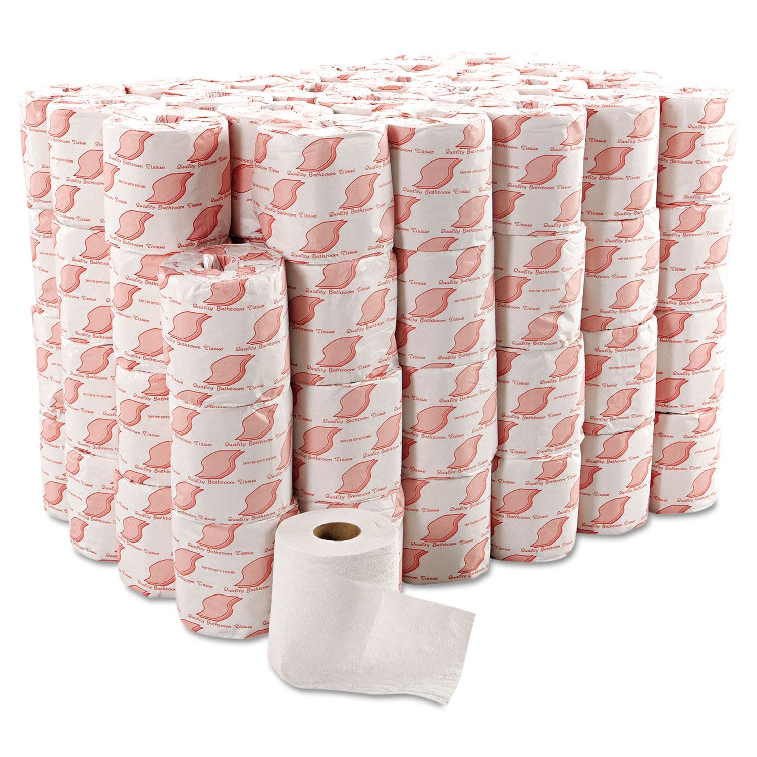 Standard Bath Tissue, 2-Ply, 4.5 x 3.5, White, 500/Roll