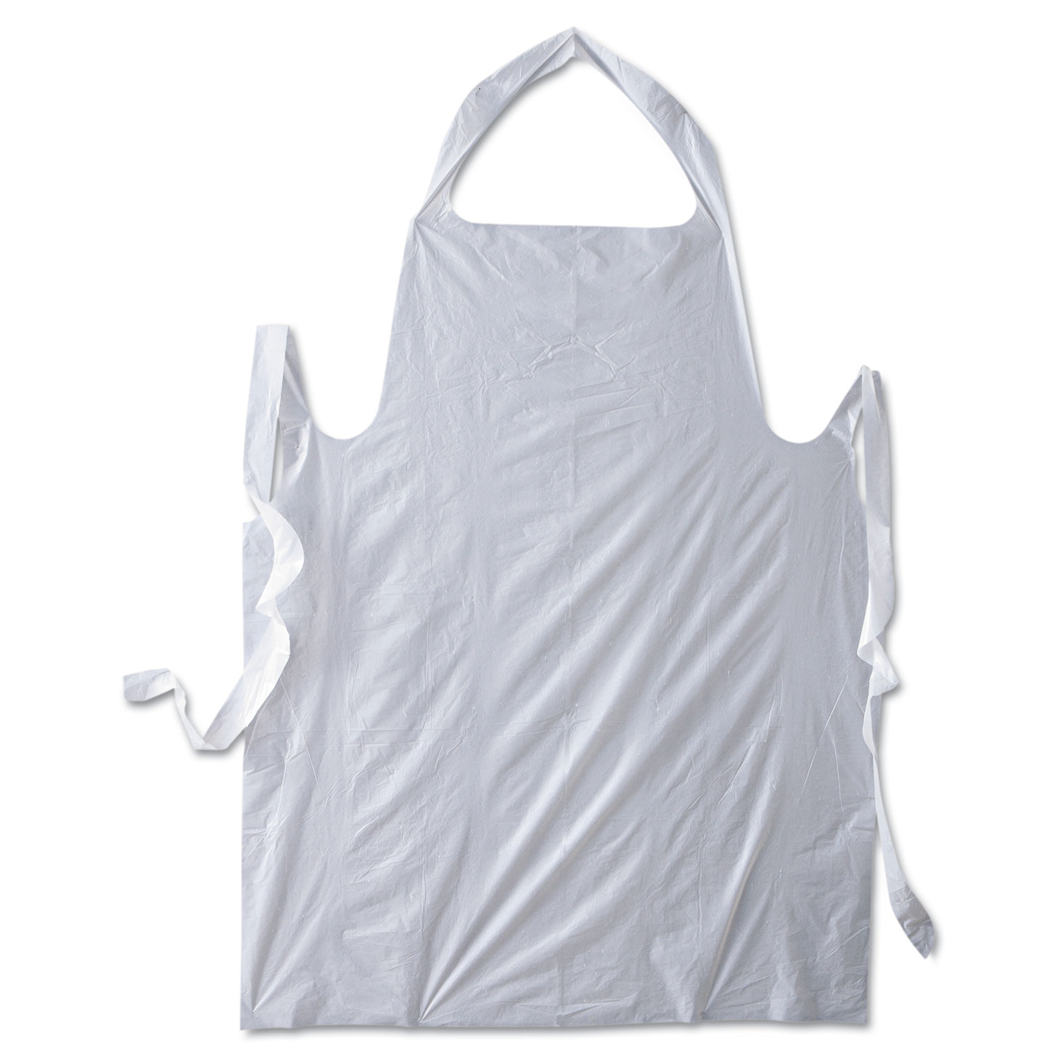 Disposable Poly Apron, White, 28 x 46, 2 mil, One Size, 100/Box