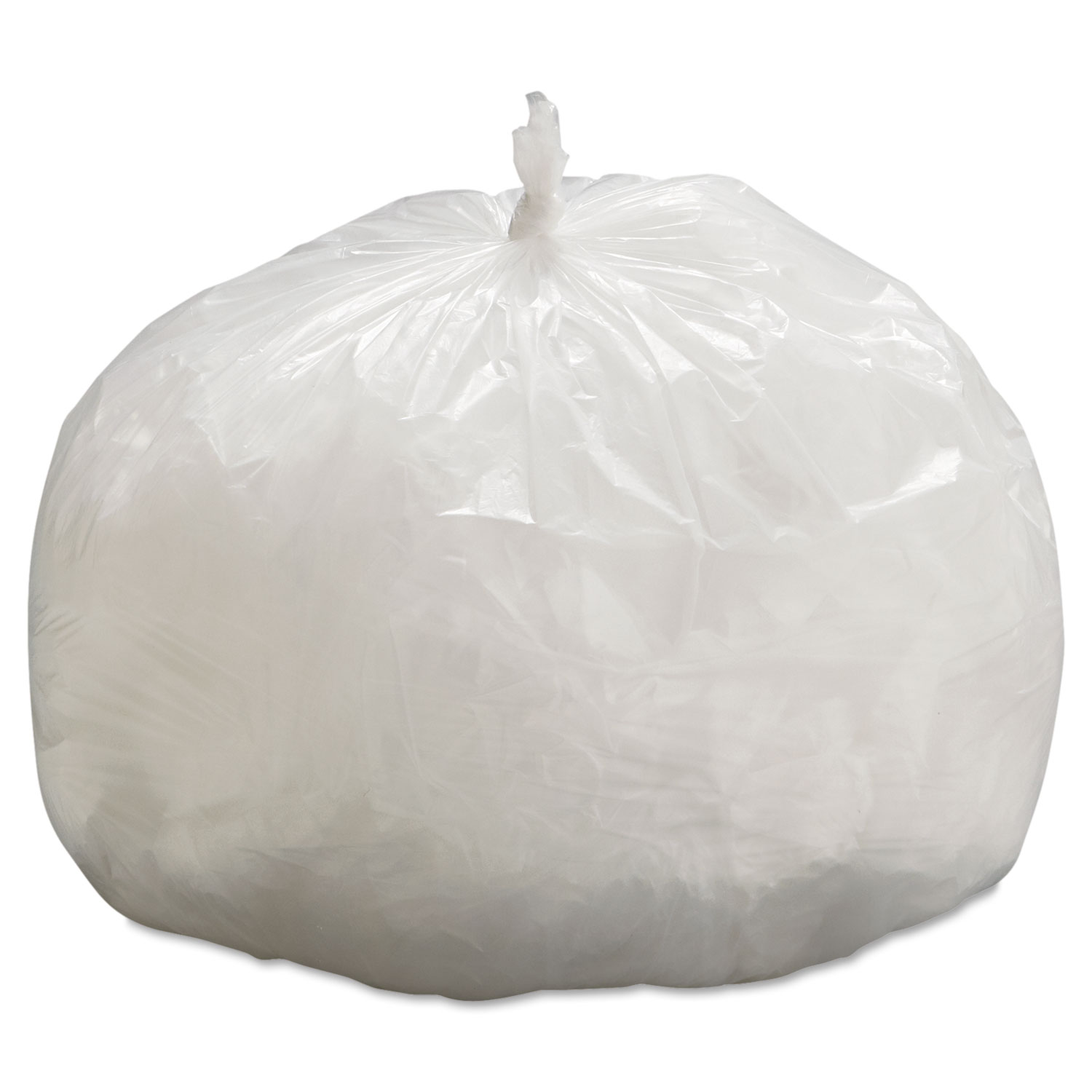 33 Gallon Natural High Density Trash Bags - 16 Micron