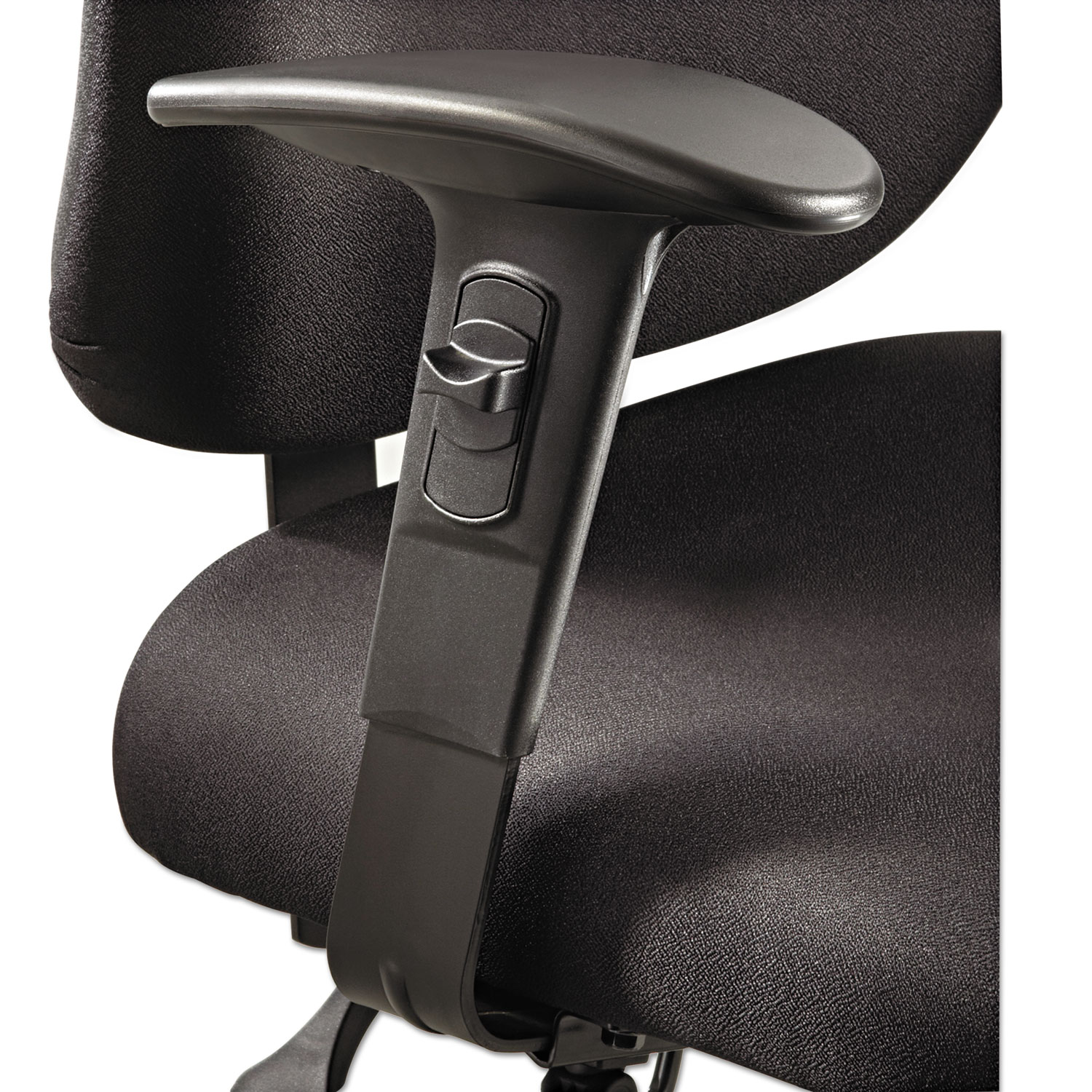  Safco 3399BL Height/Width-Adjustable T-Pad Arms for Alday 24/7 Task Chair, 3.5w x 10.5d x 14h, Black, 1 Pair (SAF3399BL) 