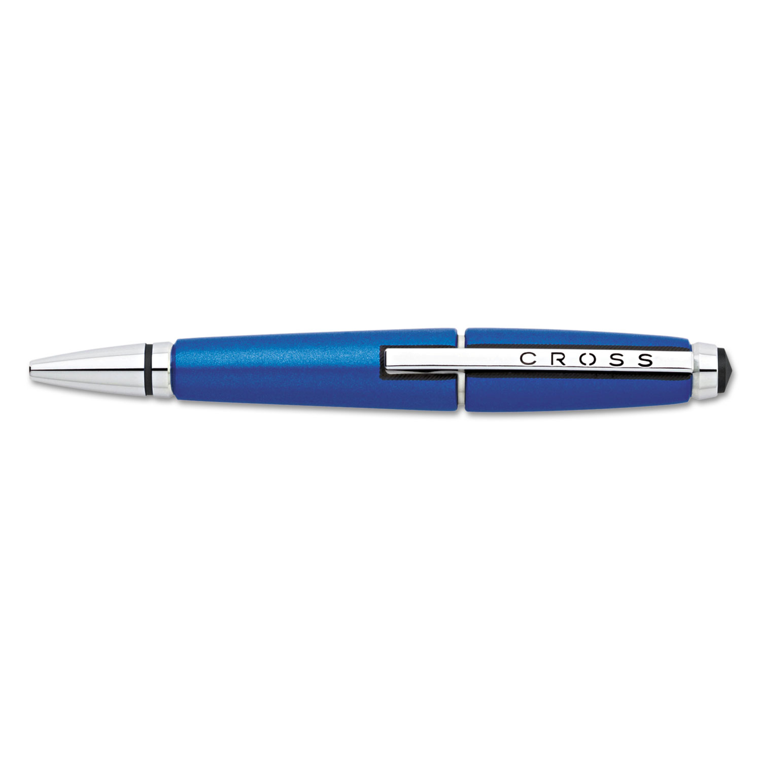  Cross AT0555-3 Edge Retractable Gel Pen Gift Box, Medium 0.7mm, Black Ink, Blue Barrel (CROAT05553) 