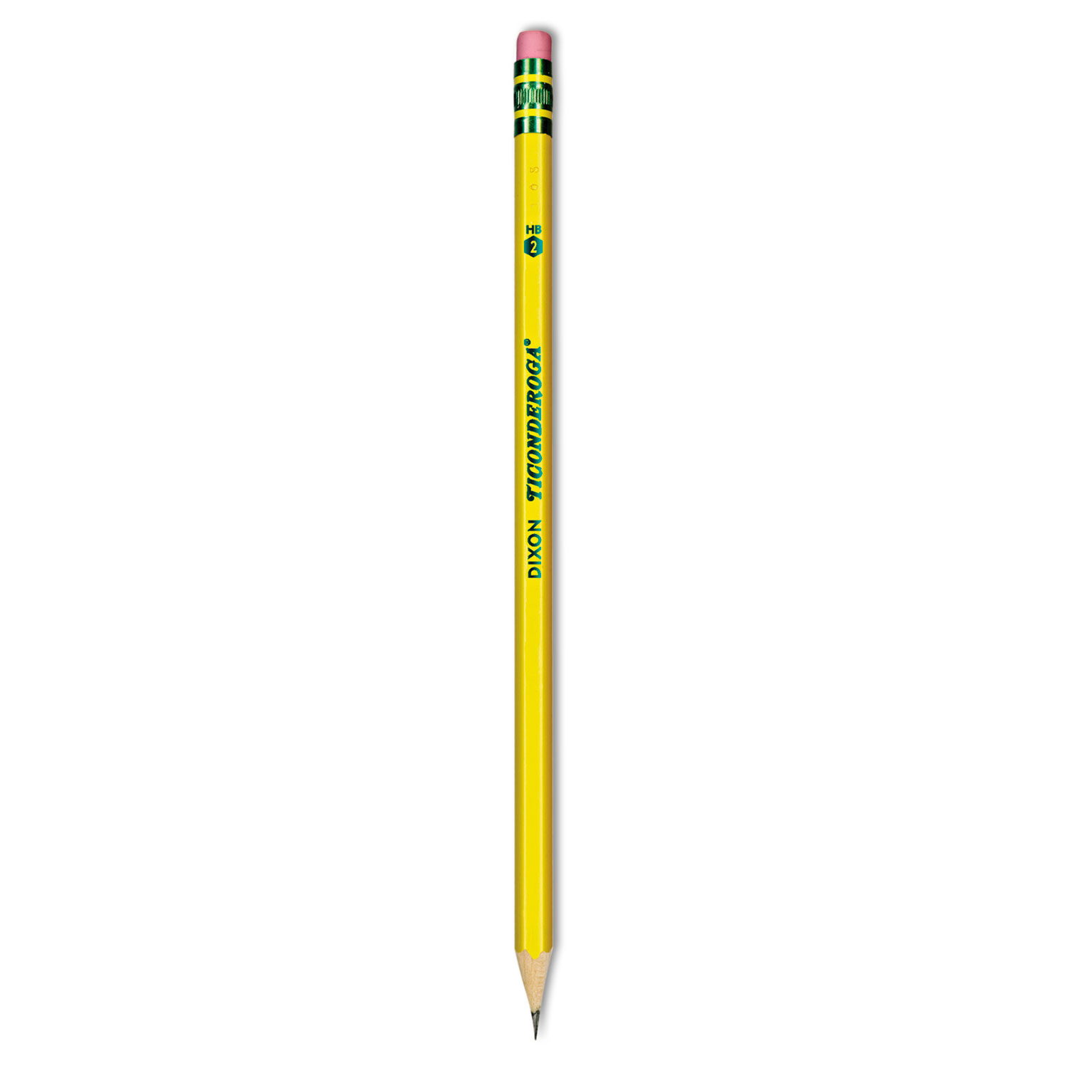  Ticonderoga 13882 Pencils, HB (#2), Black Lead, Yellow Barrel, Dozen (DIX13882) 