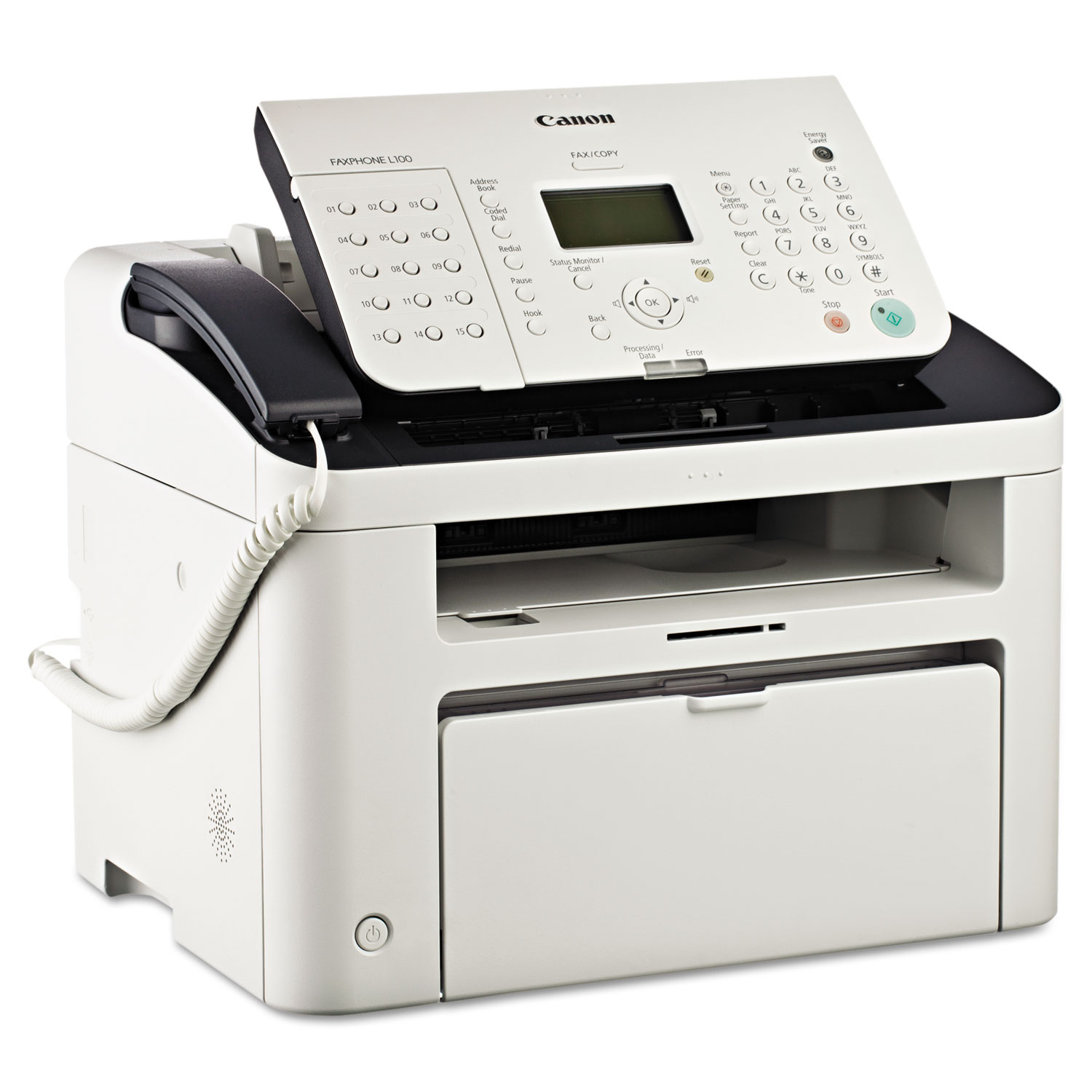  Canon 5258B001 FAXPHONE L100 Laser Fax Machine, Copy/Fax/Print (CNM5258B001) 