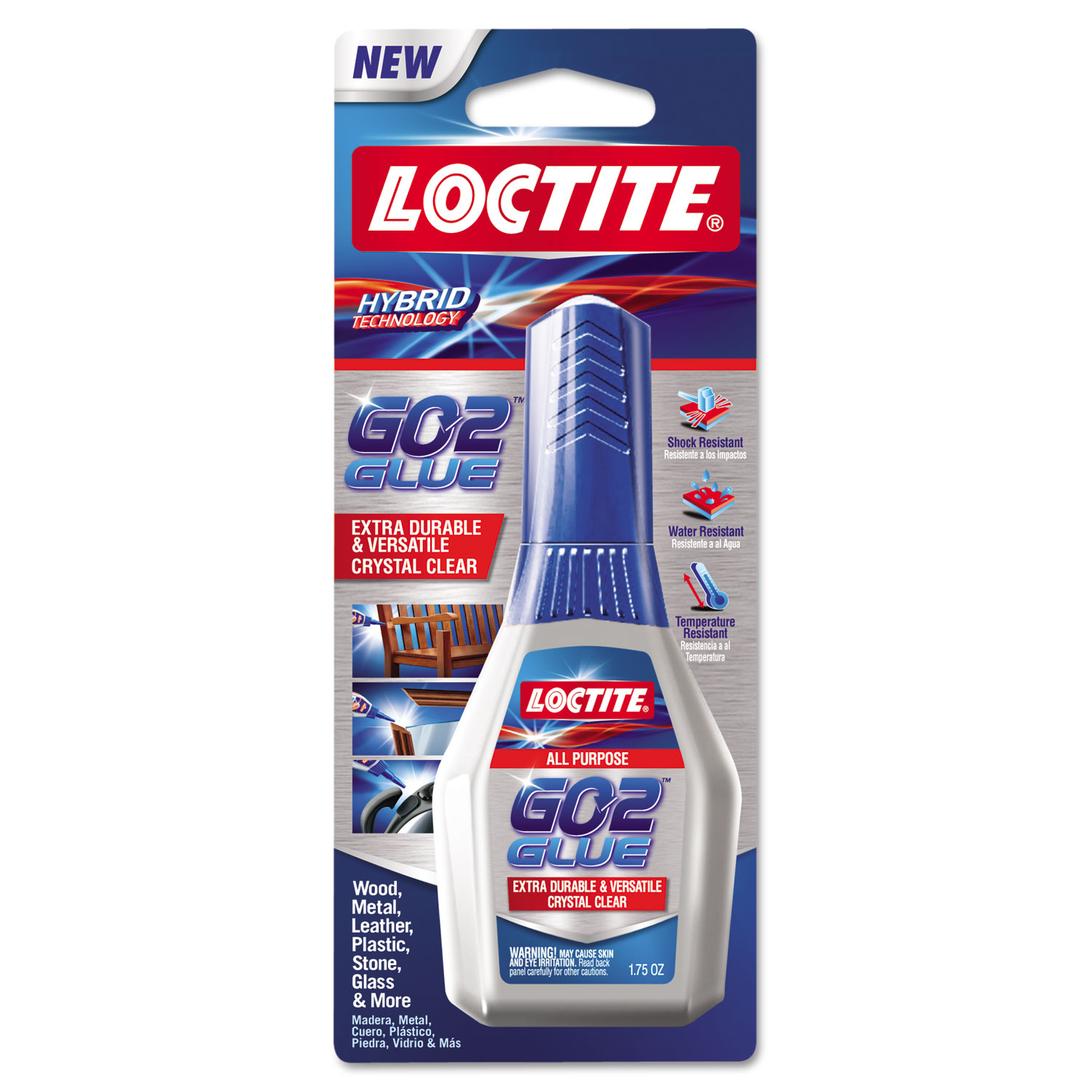  Loctite 1661510 Go 2 Glue, 1.75 oz, Dries Clear (LOC1661510) 