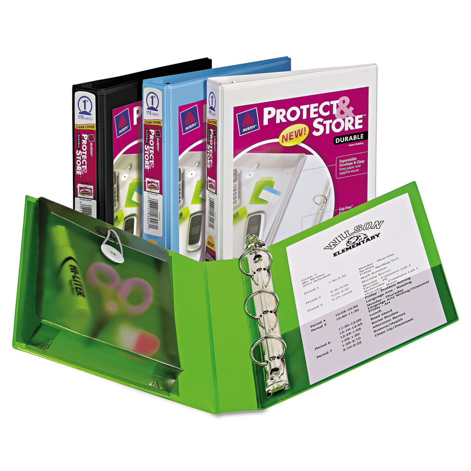 Mini Protect & Store View Binder w/Round Rings, 8 1/2 x 5 1/2, 1 Cap, Black