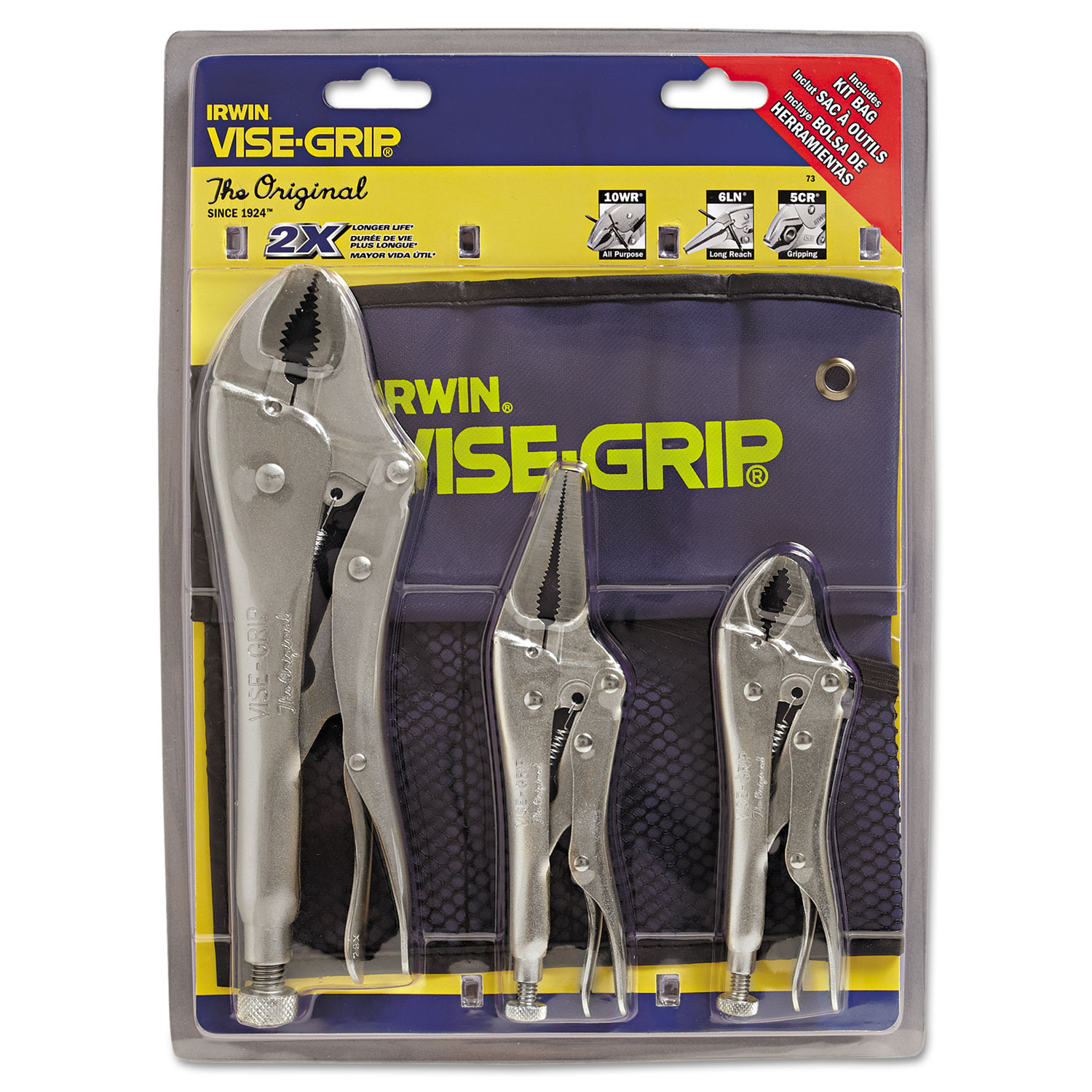 321GS 3-Piece Locking Pliers Set