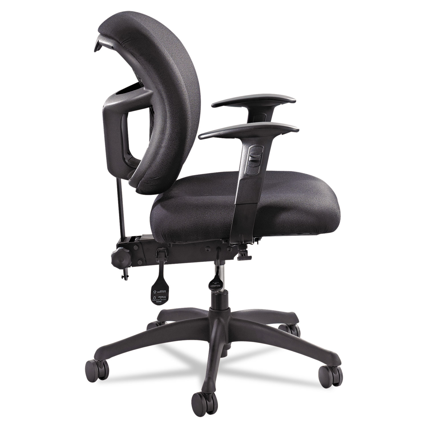 Alday Series Intensive Use Chair, 100% Polyester Back/100% Polyester Seat, Black