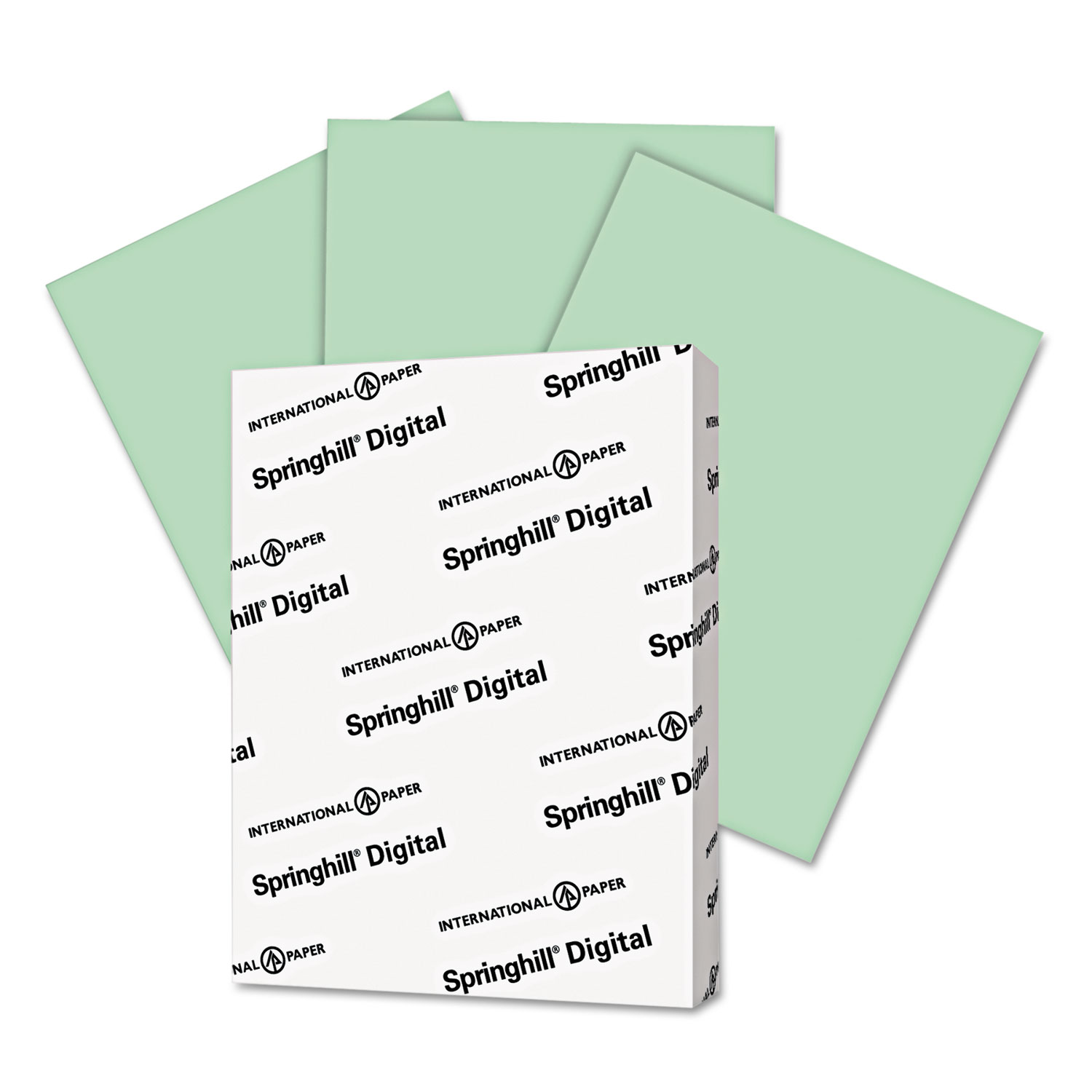 Springhill 045100 Digital Index Color Card Stock, 90lb, 8.5 x 11, Green, 250/Pack (SGH045100) 