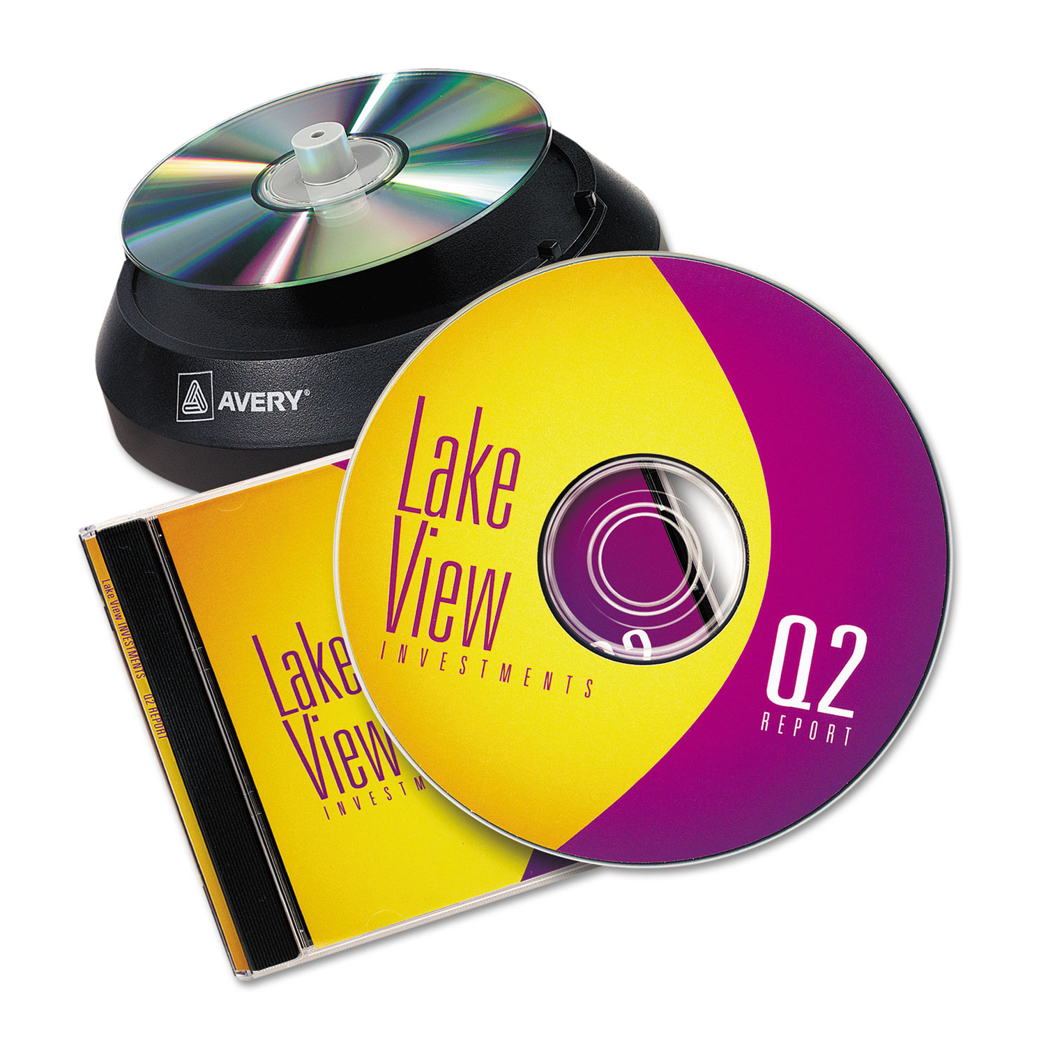 CD/DVD Design Labeling Kits, Matte White, 40 Inkjet Labels and 10 Inserts