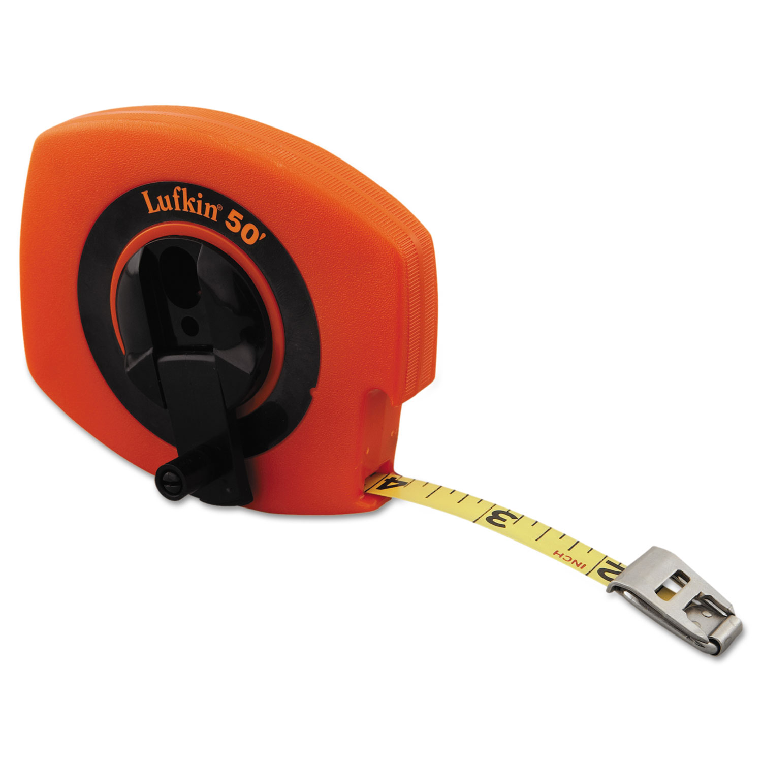 Hi-Viz Universal Lightweight Measuring Tape, 3/8in x 50ft, Yellow, Steel Tape