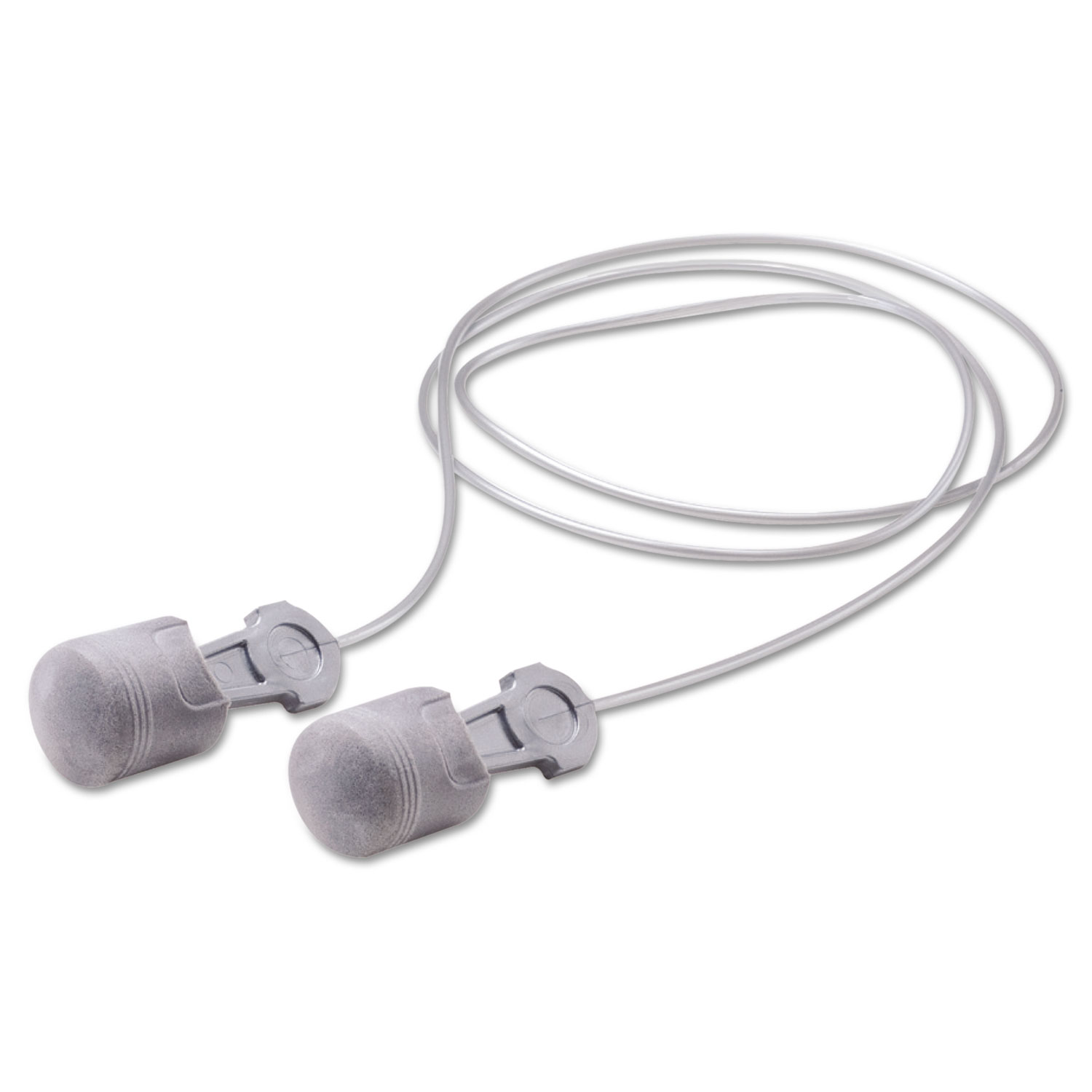 E-A-R Pistonz Corded Earplugs, Polyurethane Foam, Silver