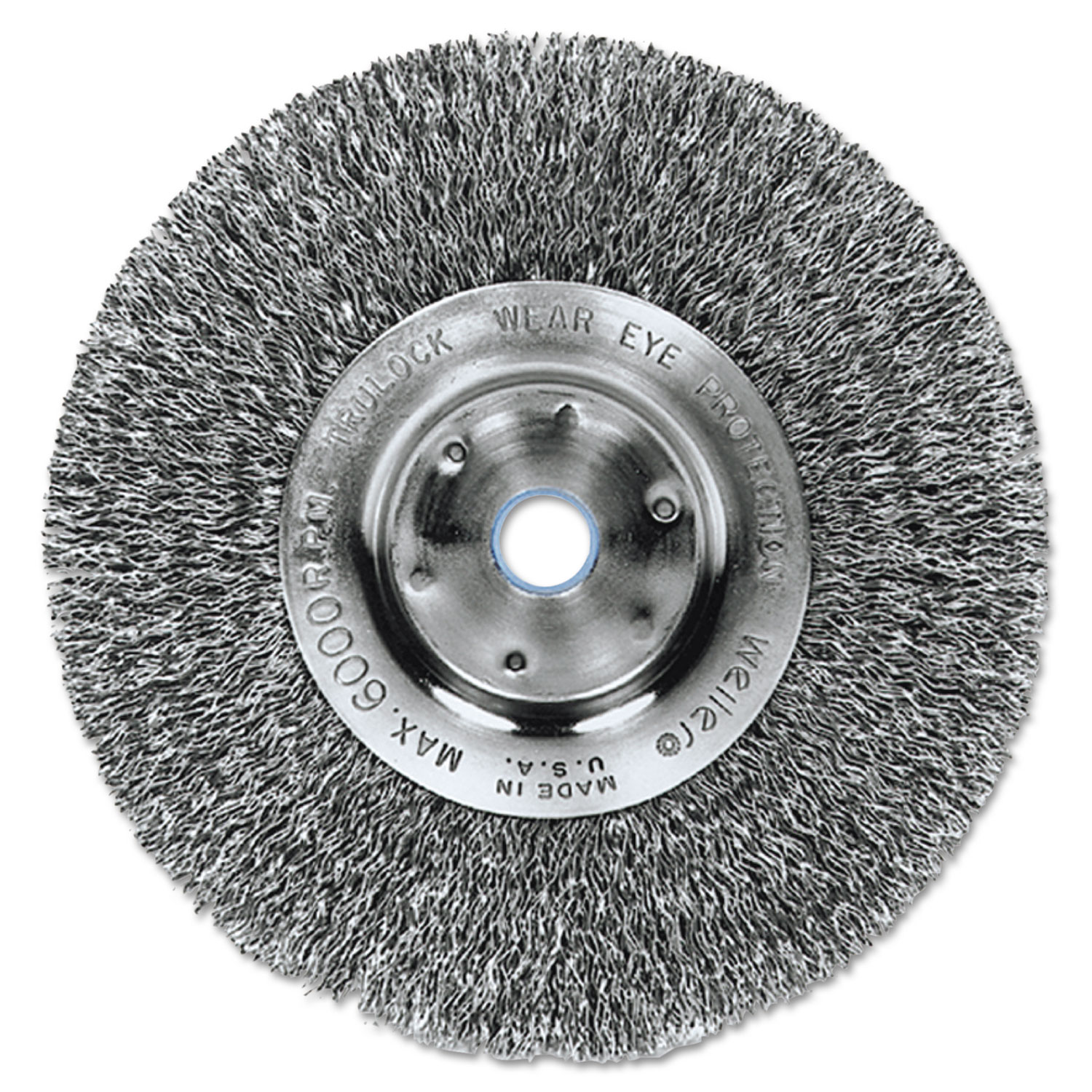 Trulock TLN-6 Narrow-Face Crimped Wire Wheel, 6 dia, .014 Wire