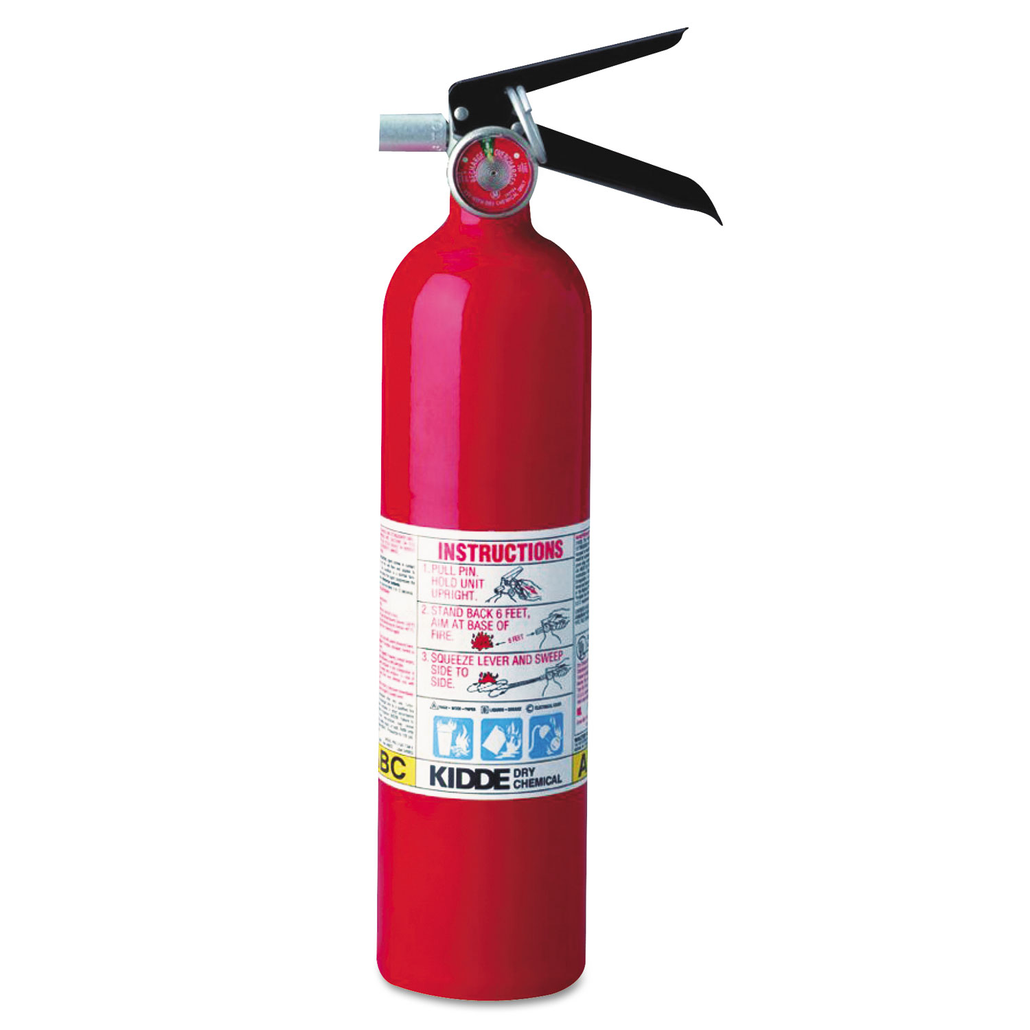 ProLine Pro 2.5 Multi-Purpose Dry Chemical Fire Extinguisher, 4.2lb, 1-A, 10-B:C