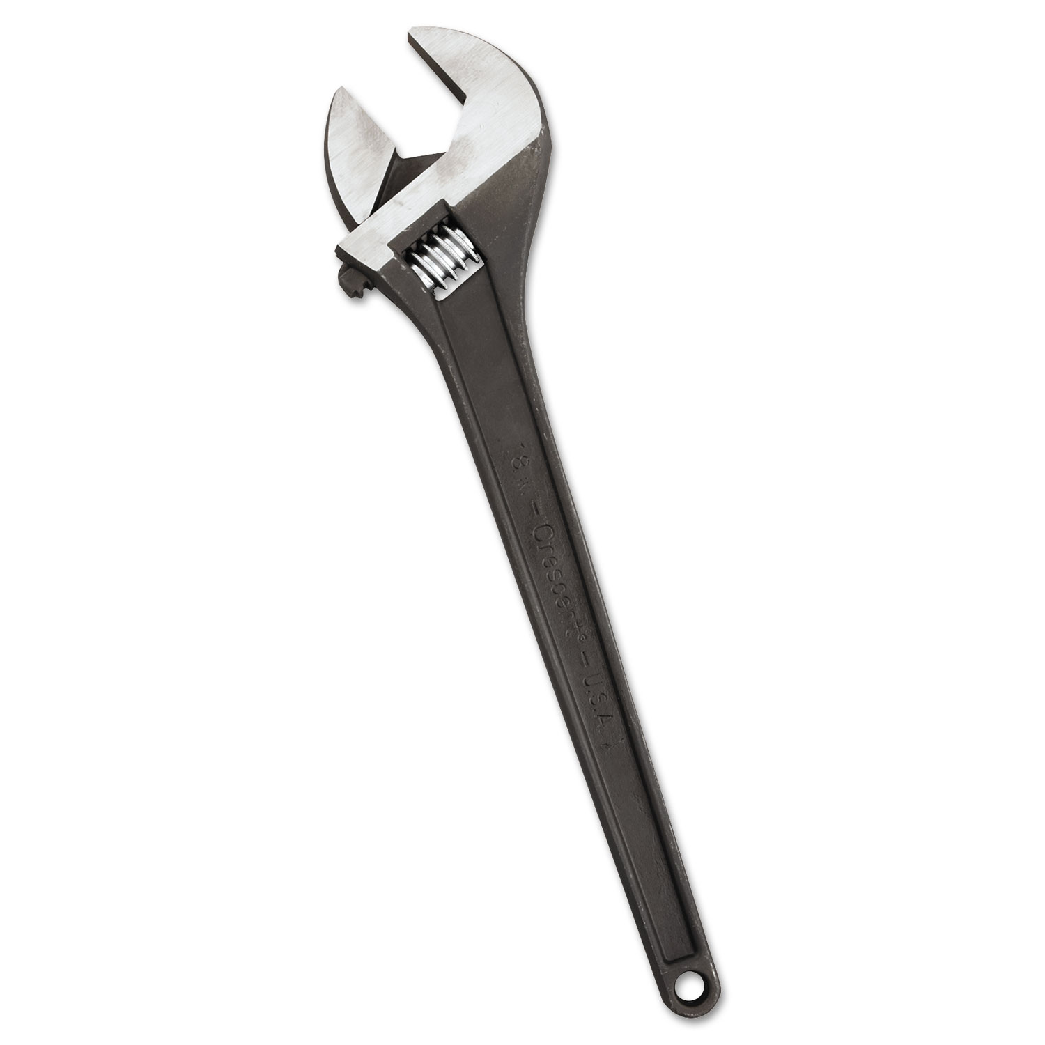 Crescent Adjustable Wrench, 18 Long, 2 1/16 Opening, Black Phosphate Finish