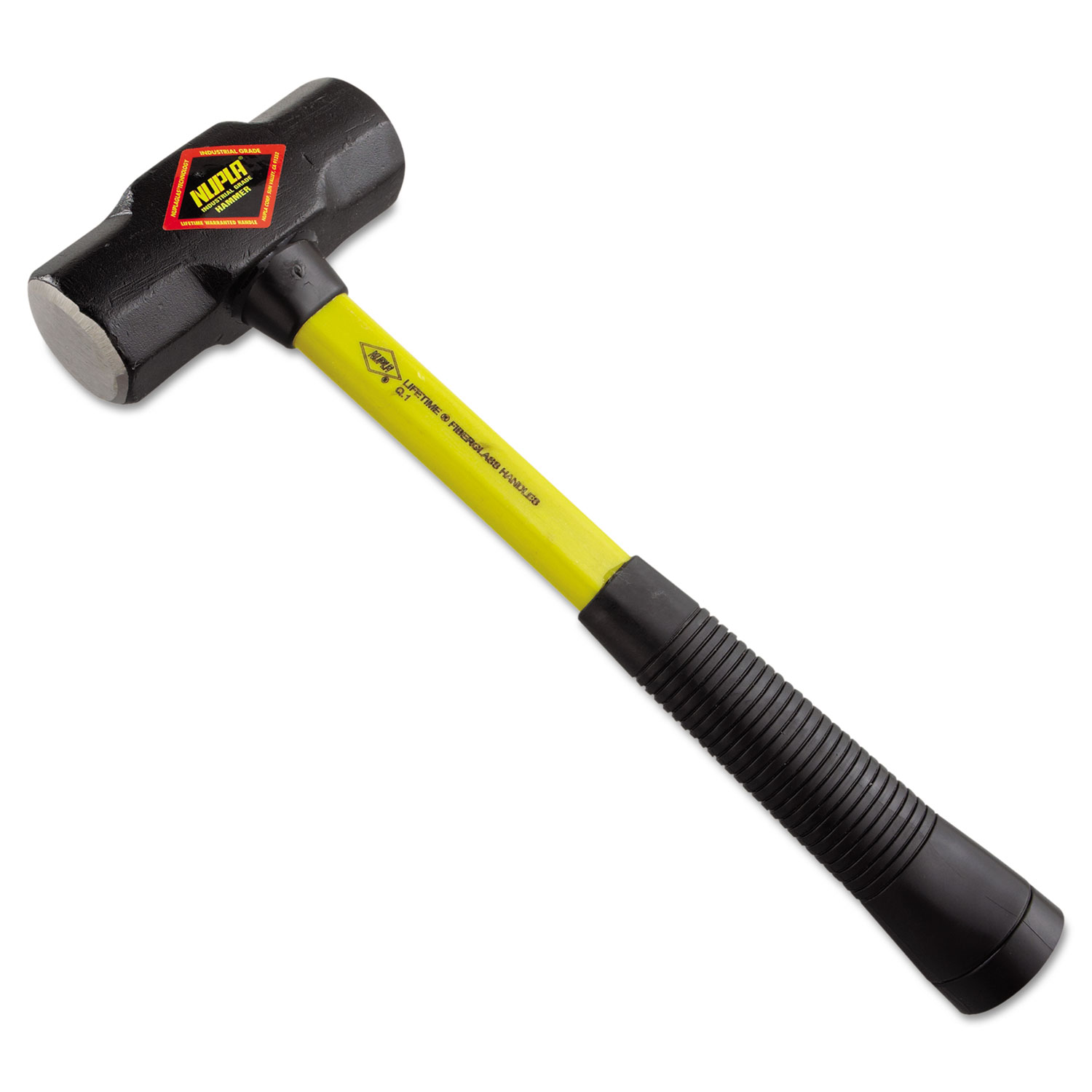 Steel-Head Sledge Hammer, 4lb, 17 Tool Length, CS Grip, Fiberglass Handle