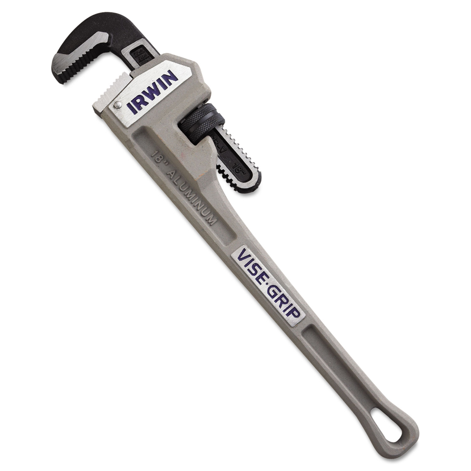 IRWIN Cast Aluminum Pipe Wrench, 18 Long, 2 1/2 Capacity