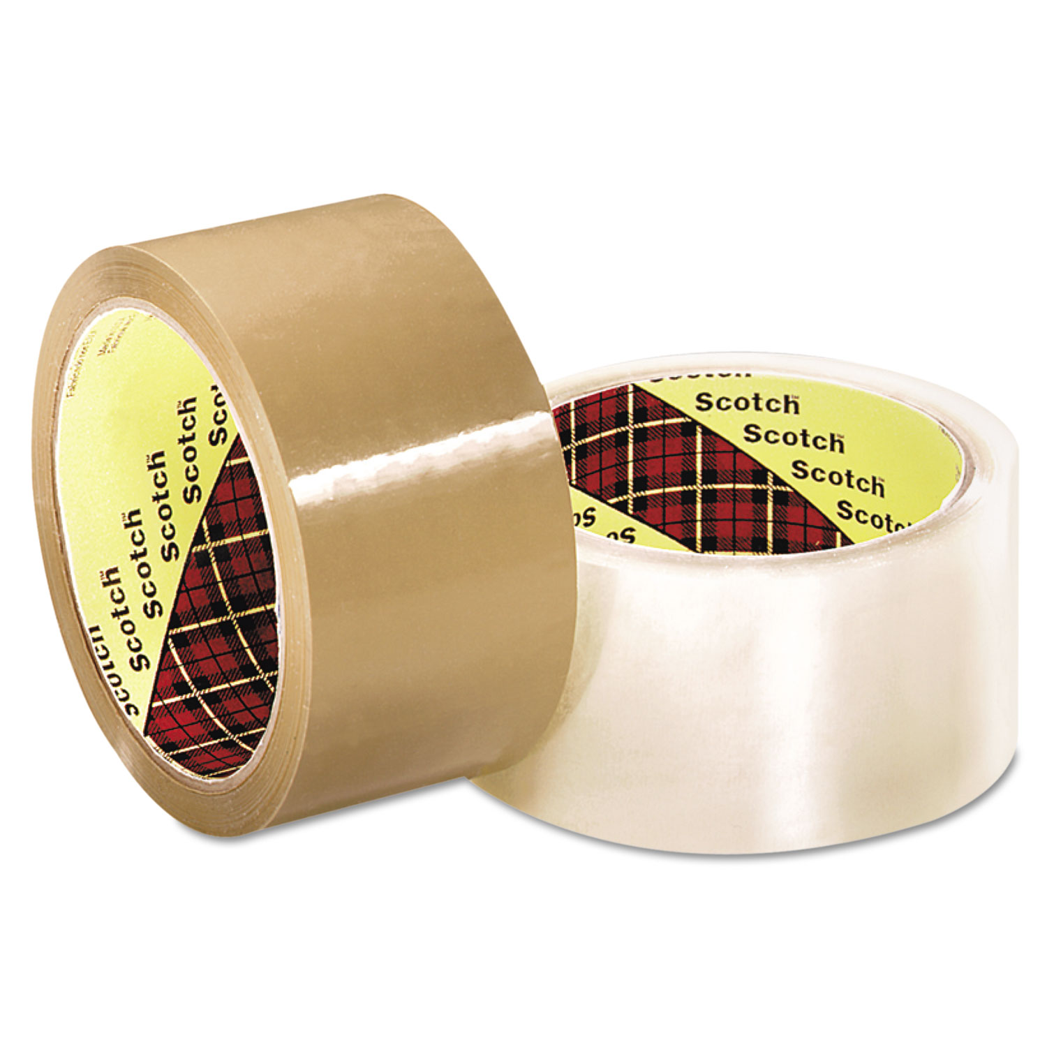  Scotch 70006079241 Scotch 371 Industrial Box Sealing Tape, 48 mm x 50 m, Clear (MMM2120013679) 