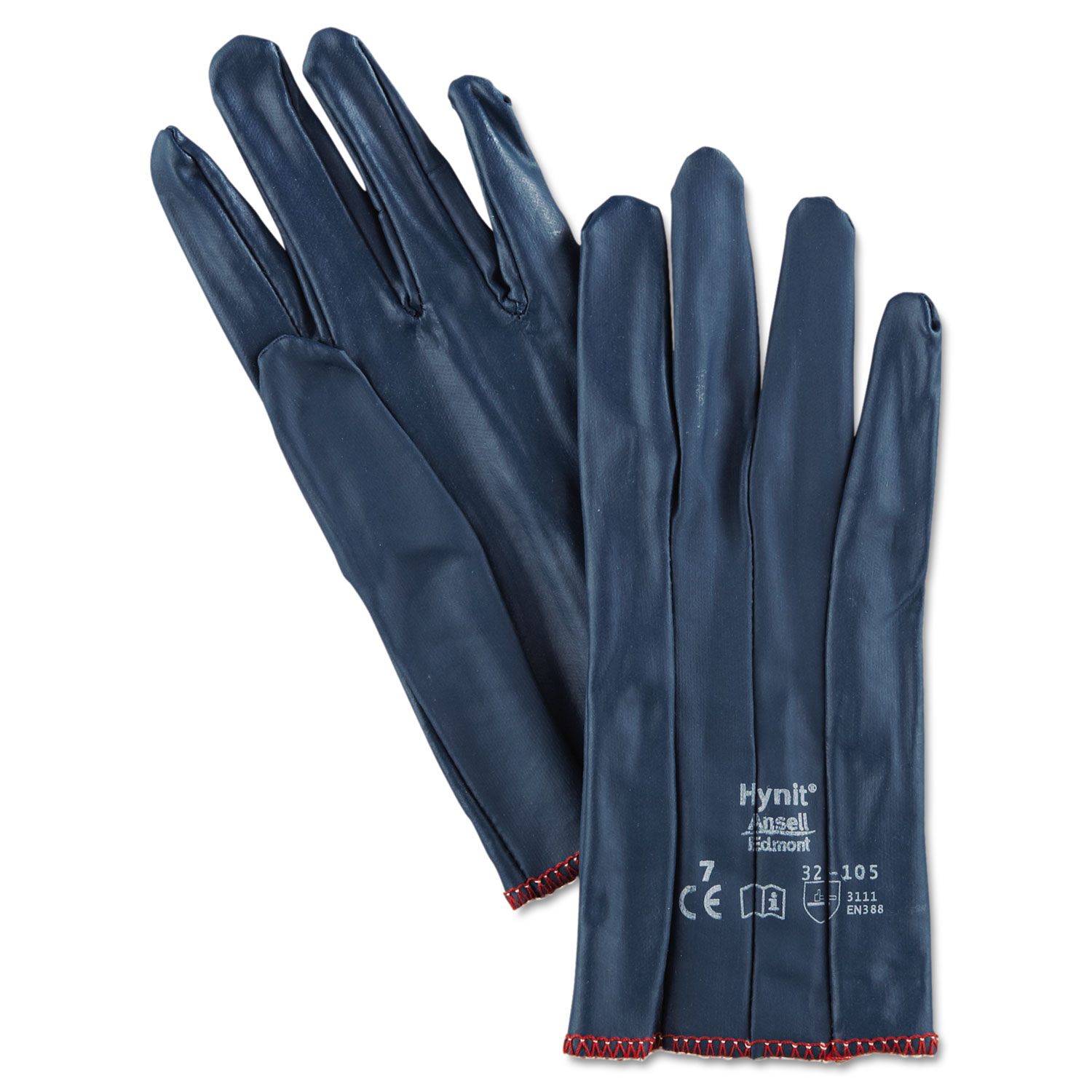Hynit Nitrile-Impregnated Gloves, Size 7