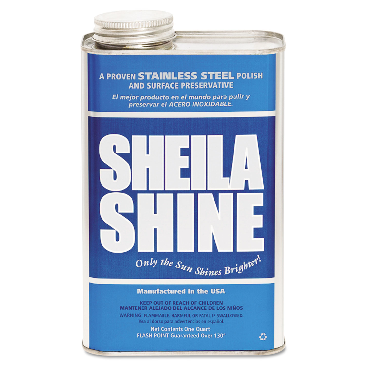  Sheila Shine SS128 Stainless Steel Cleaner & Polish, 1gal Can, 4/Carton (SSI4CT) 