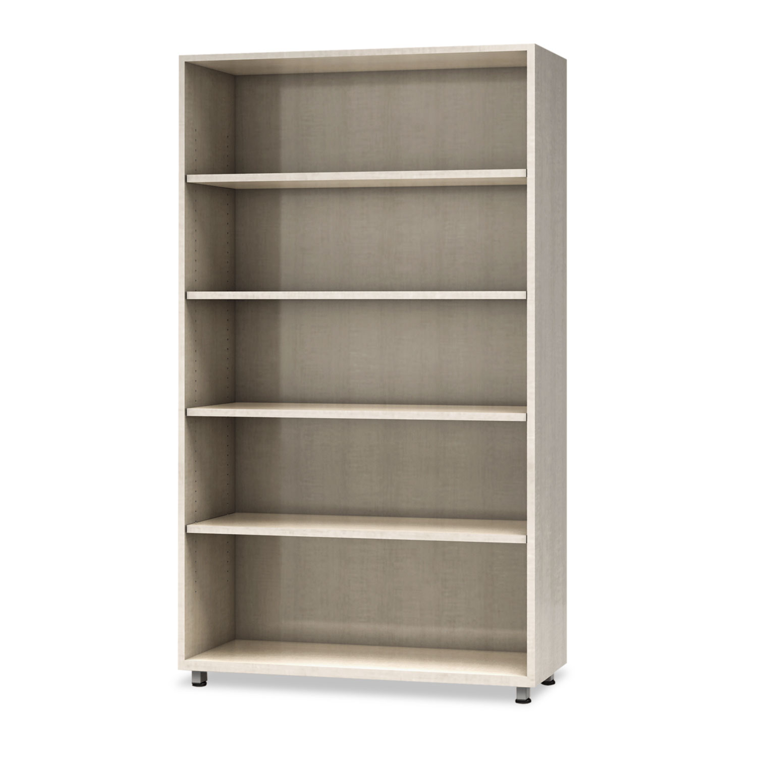 e5 Series Five-Shelf Bookcase, 36w x 15d x 62h, Cocoa