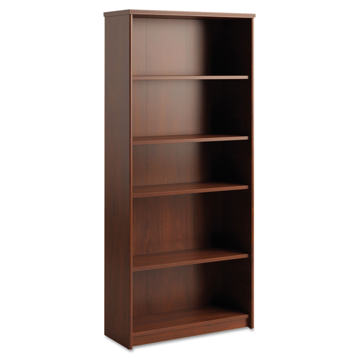 Envoy Series Five-Shelf Bookcase, 29 7/8w x 11 3/4d x 66 3/8h, Hansen Cherry