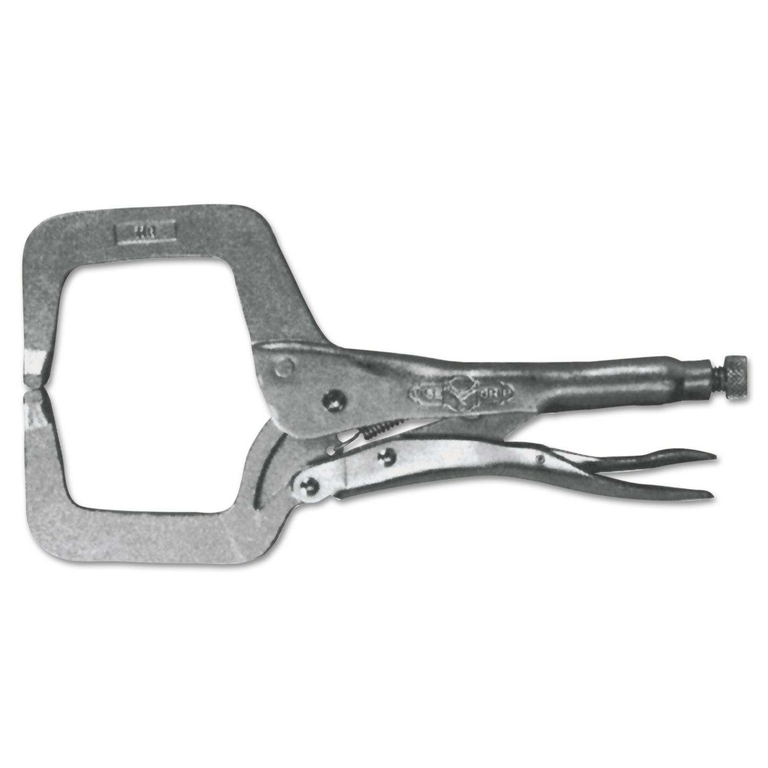 Locking C-Clamp with Regular Tip, 7-1/2