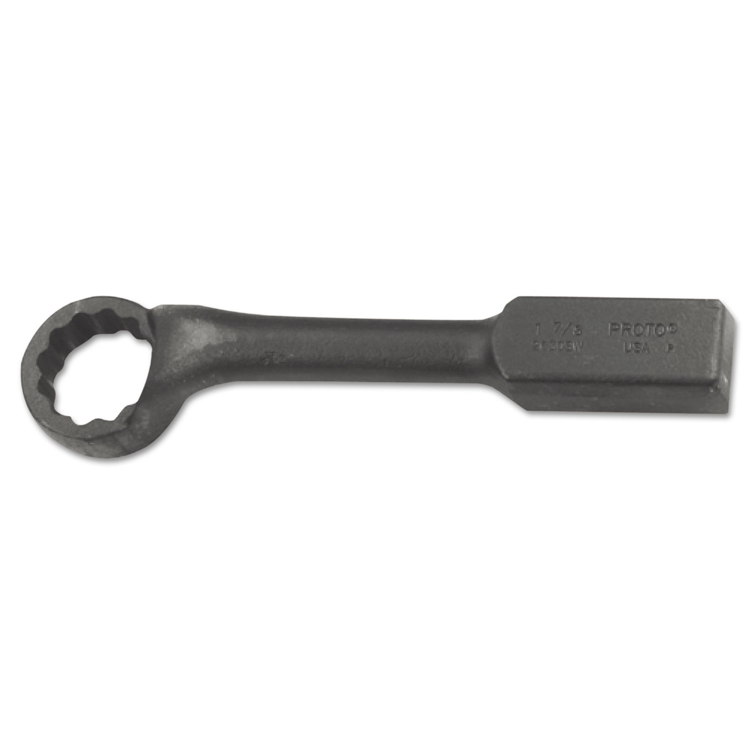 PROTO Heavy-Duty Offset Striking Wrench, 10 3/4 Long, 1-1/4 Opening, 12-Point
