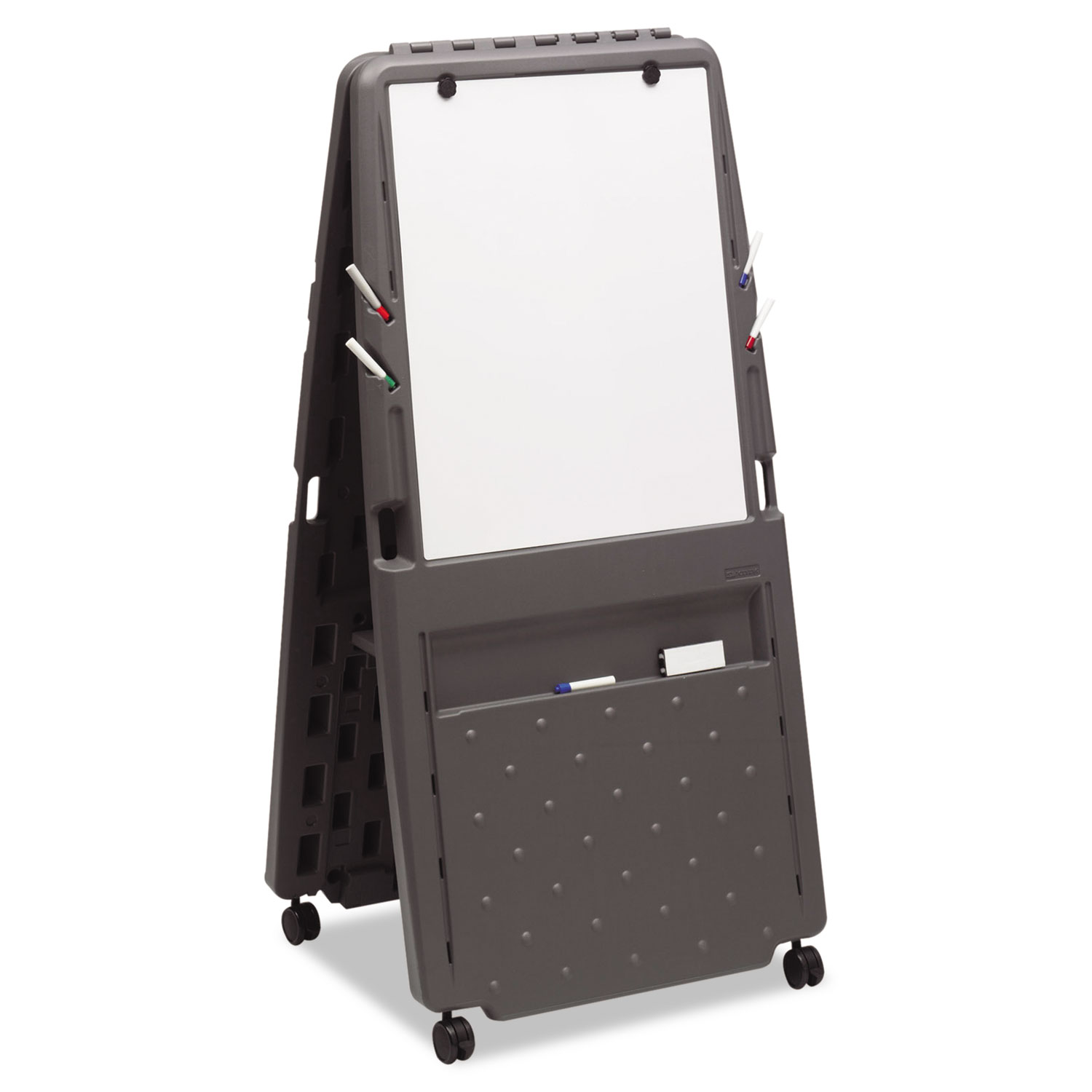  Iceberg 30237 Presentation Flipchart Easel With Dry Erase Surface, Resin, 33w x 28d x 73h, Charcoal (ICE30237) 