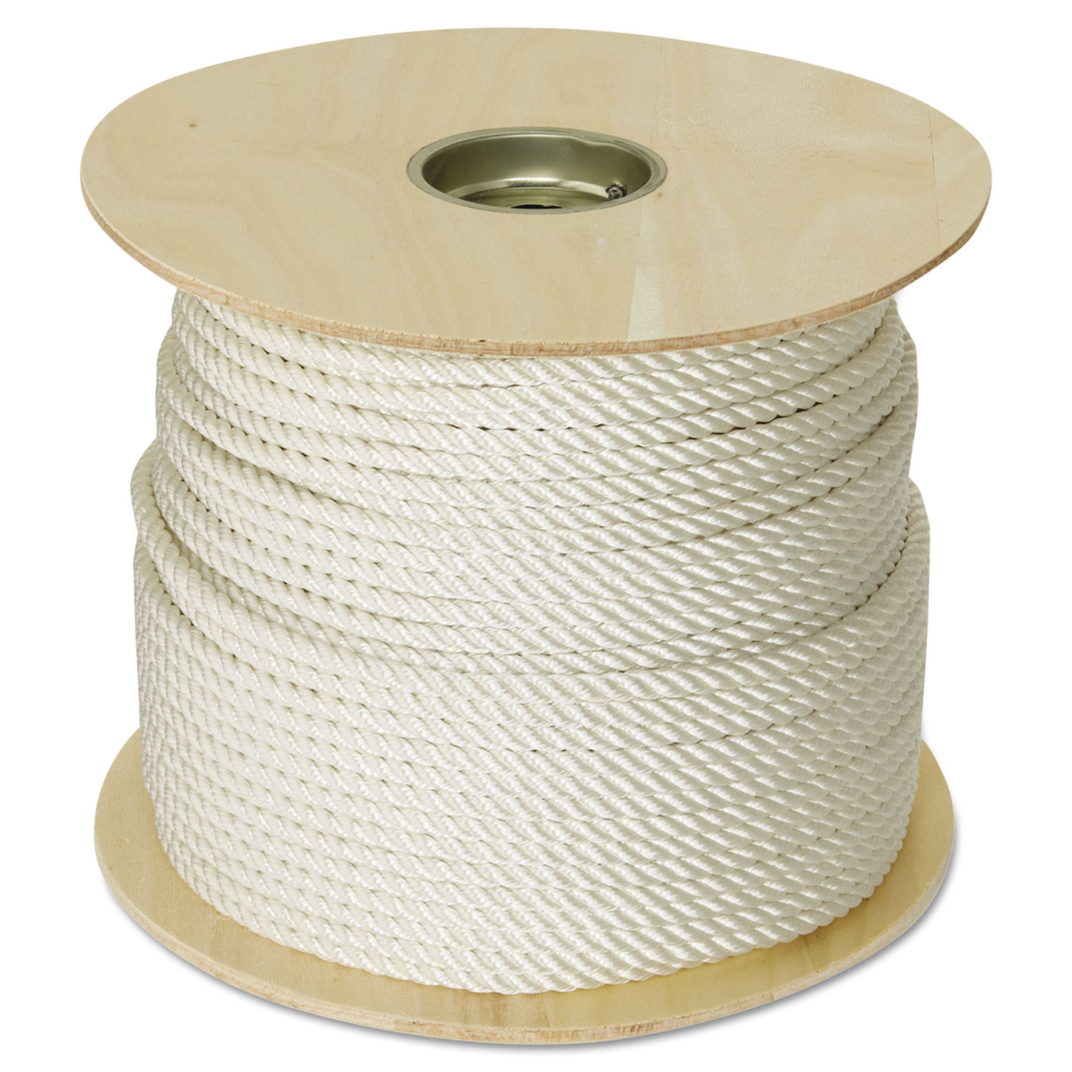 Twisted Nylon Rope, 3/8 x 300ft, White