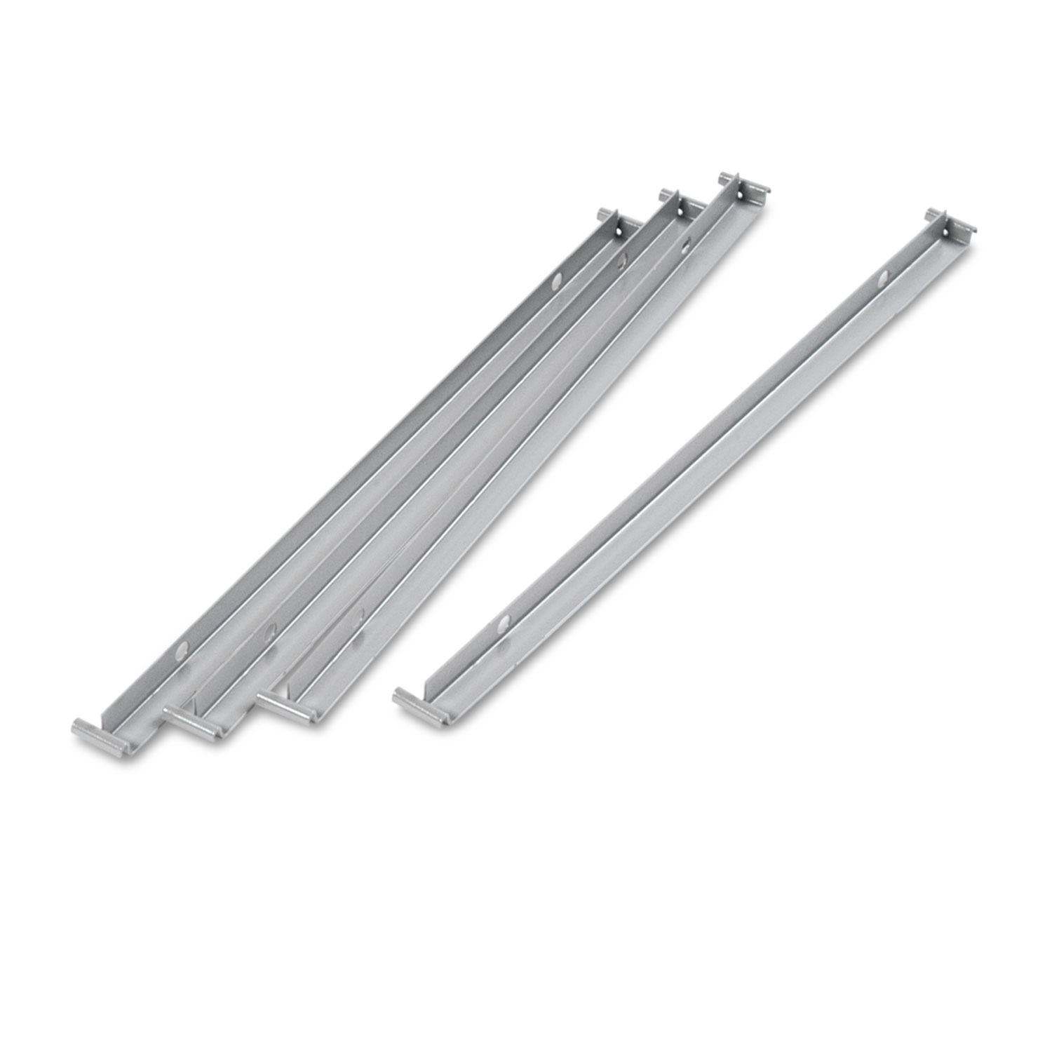 Alera ALELF3036 Two Row Hangrails for 30 or 36 Files, Aluminum, 4/Pack (ALELF3036) 