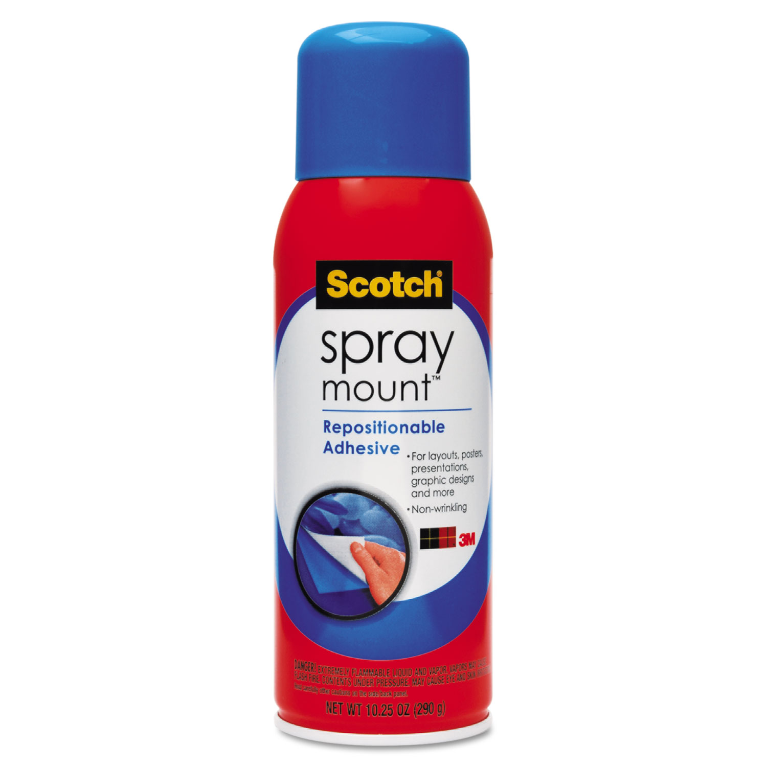  Scotch 6065 Spray Mount Repositionable Adhesive, 10.25 oz, Dries Clear (MMM6065) 