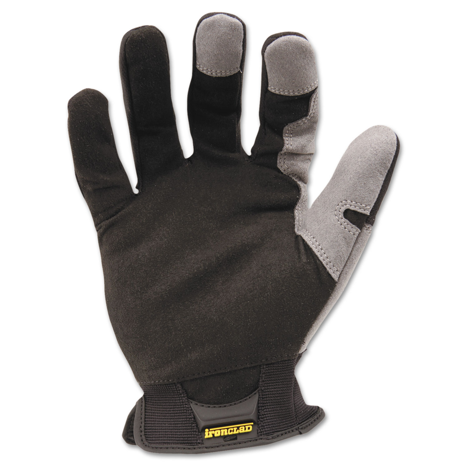 Ironclad Ranchworx Large Leather Gloves, Black/Tan