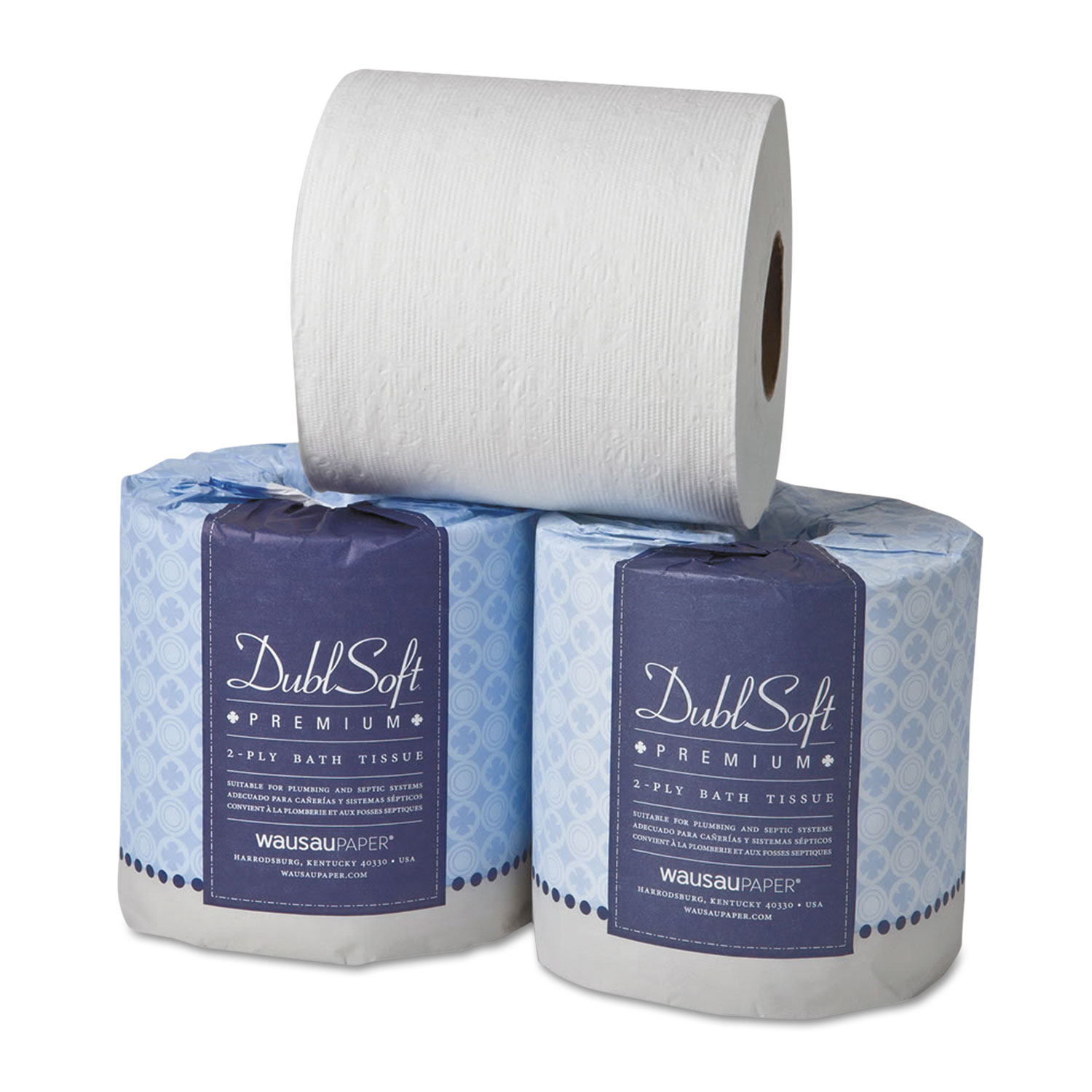 DublSoft Universal Bathroom Tissue, 2-Ply, 80 Rolls/Carton