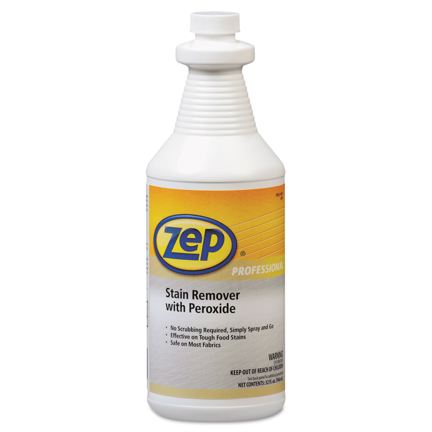  Zep Professional 1041705 Stain Remover with Peroxide, Quart Bottle, 6/Carton (ZPP1041705) 