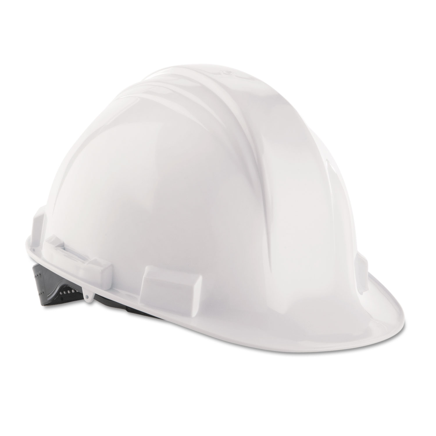  North Safety A59010000 A-Safe Peak Hard Hat, White, Rain Trough (NSPA59010000) 