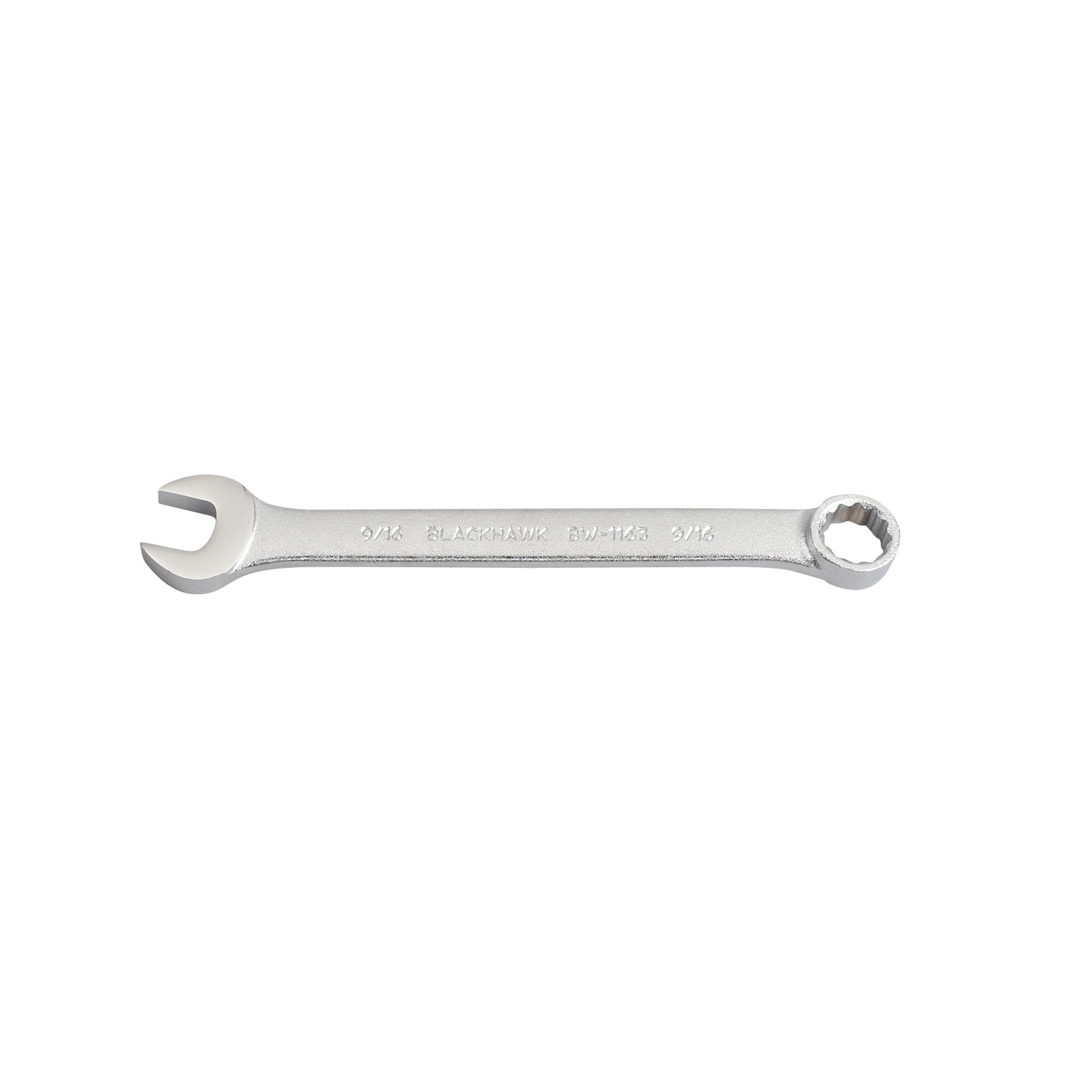 12-Point Fractional Combination Wrench, 9/16, Matte Finish